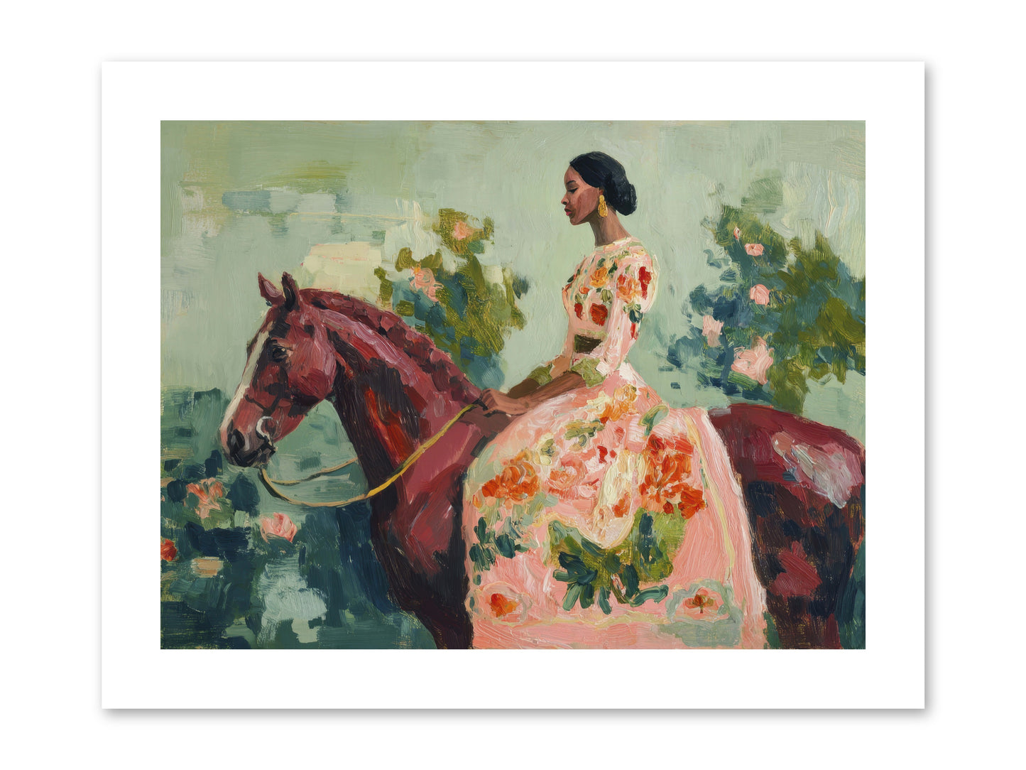 Two Days with My Beloved -- Loose Canvas Print 12x9