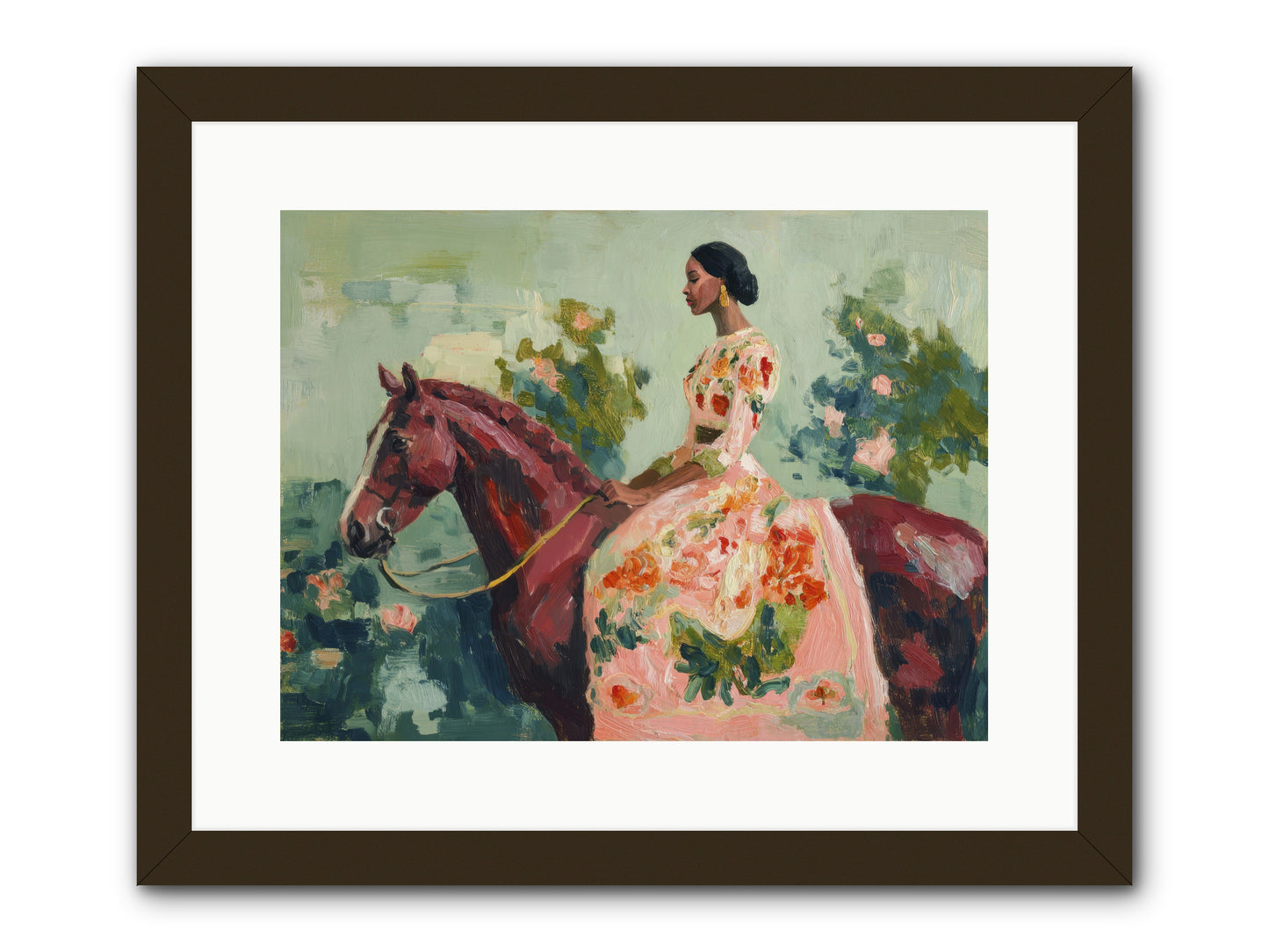 Two Days with My Beloved -- Framed Print - Black 16x12