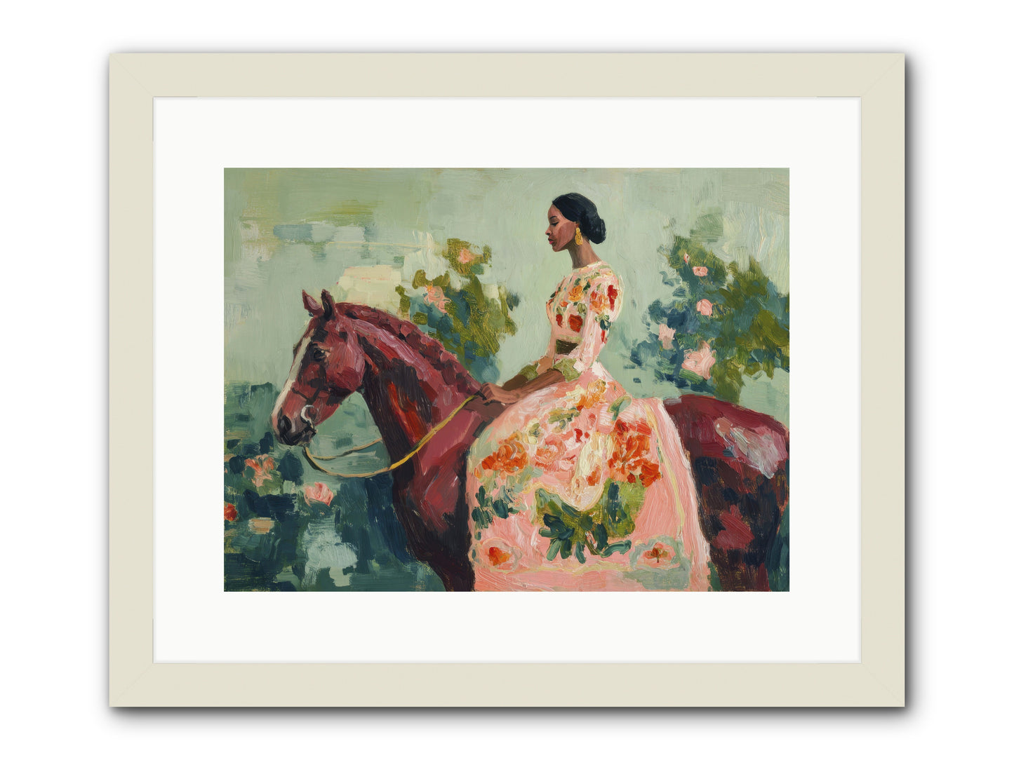 Two Days with My Beloved -- Framed Print - White 16x12