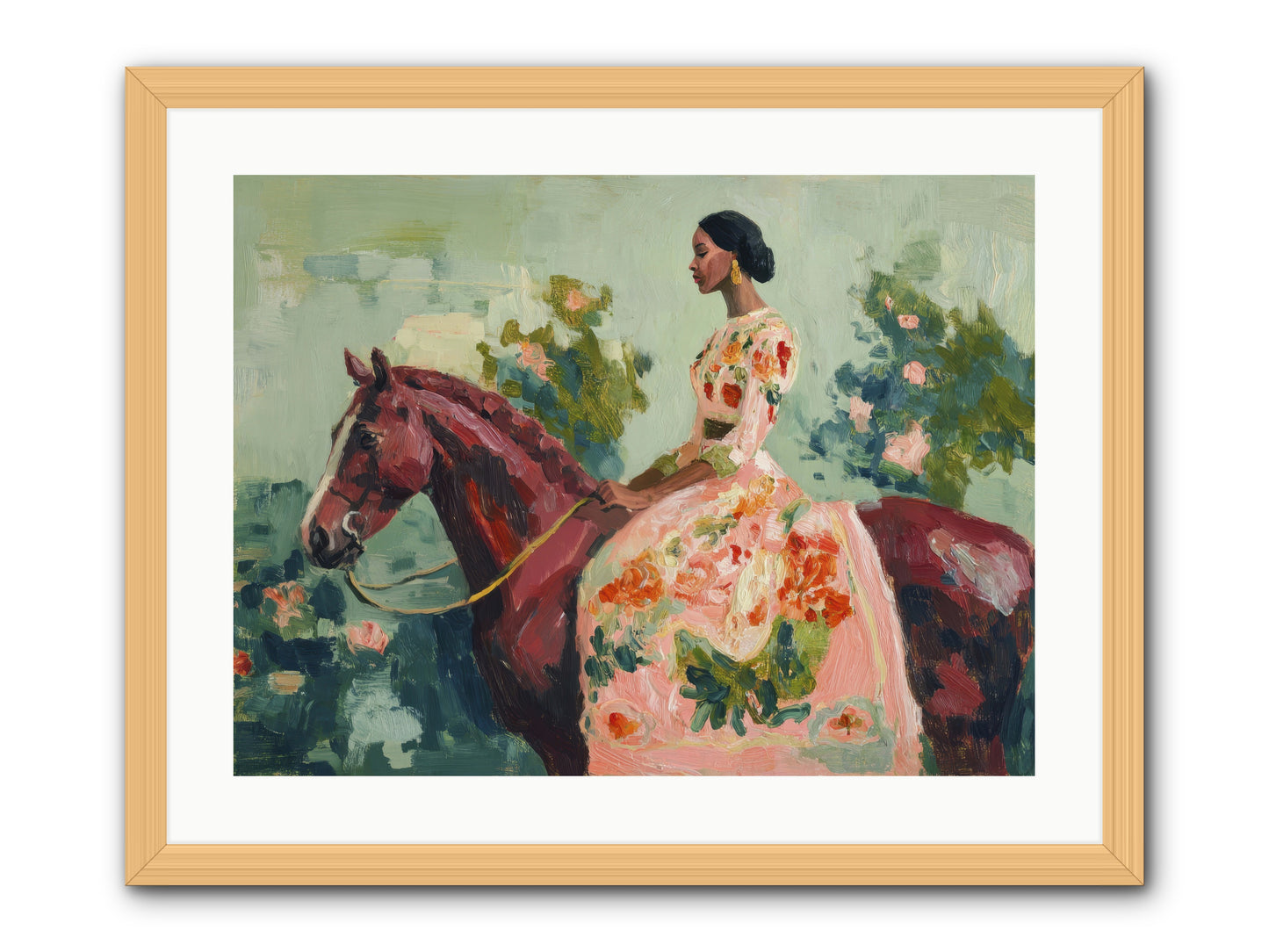 Two Days with My Beloved -- Framed Print - Natural 24x18