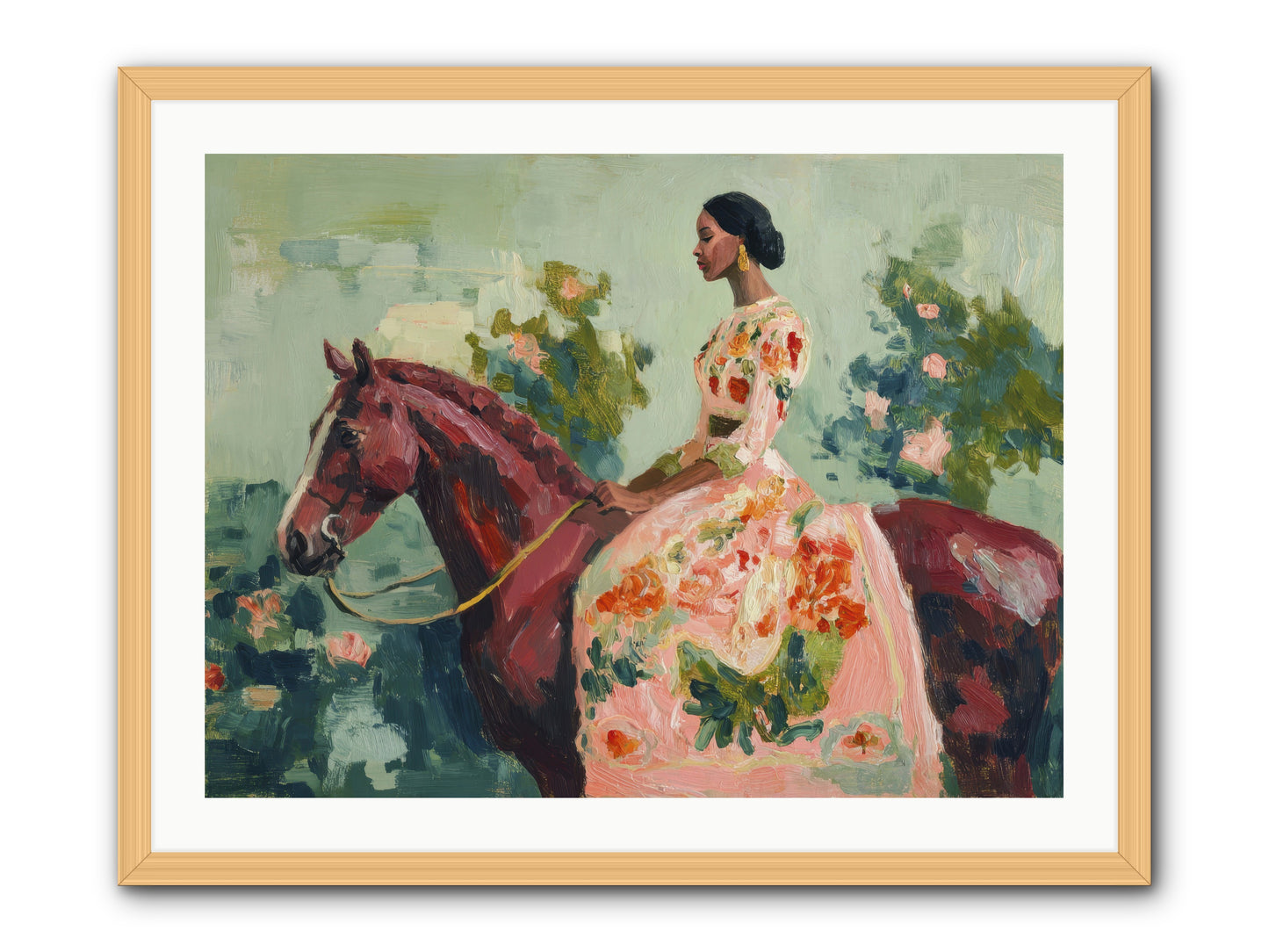 Two Days with My Beloved -- Framed Print - Natural 32x24