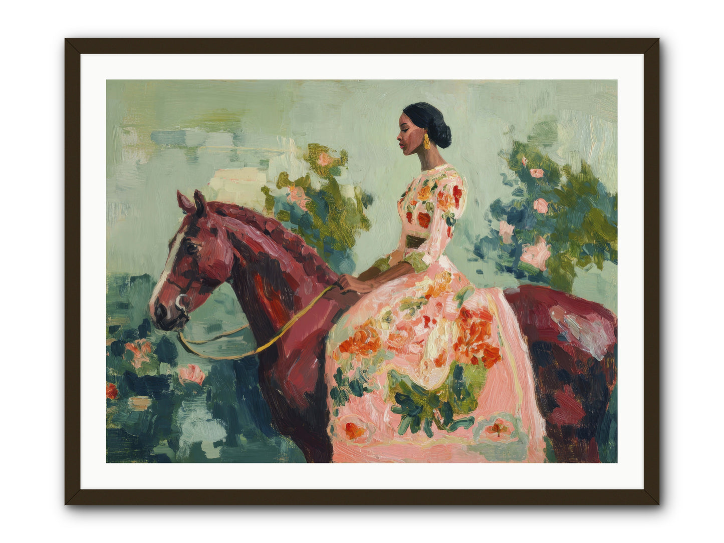 Two Days with My Beloved -- Framed Print - Black 40x30