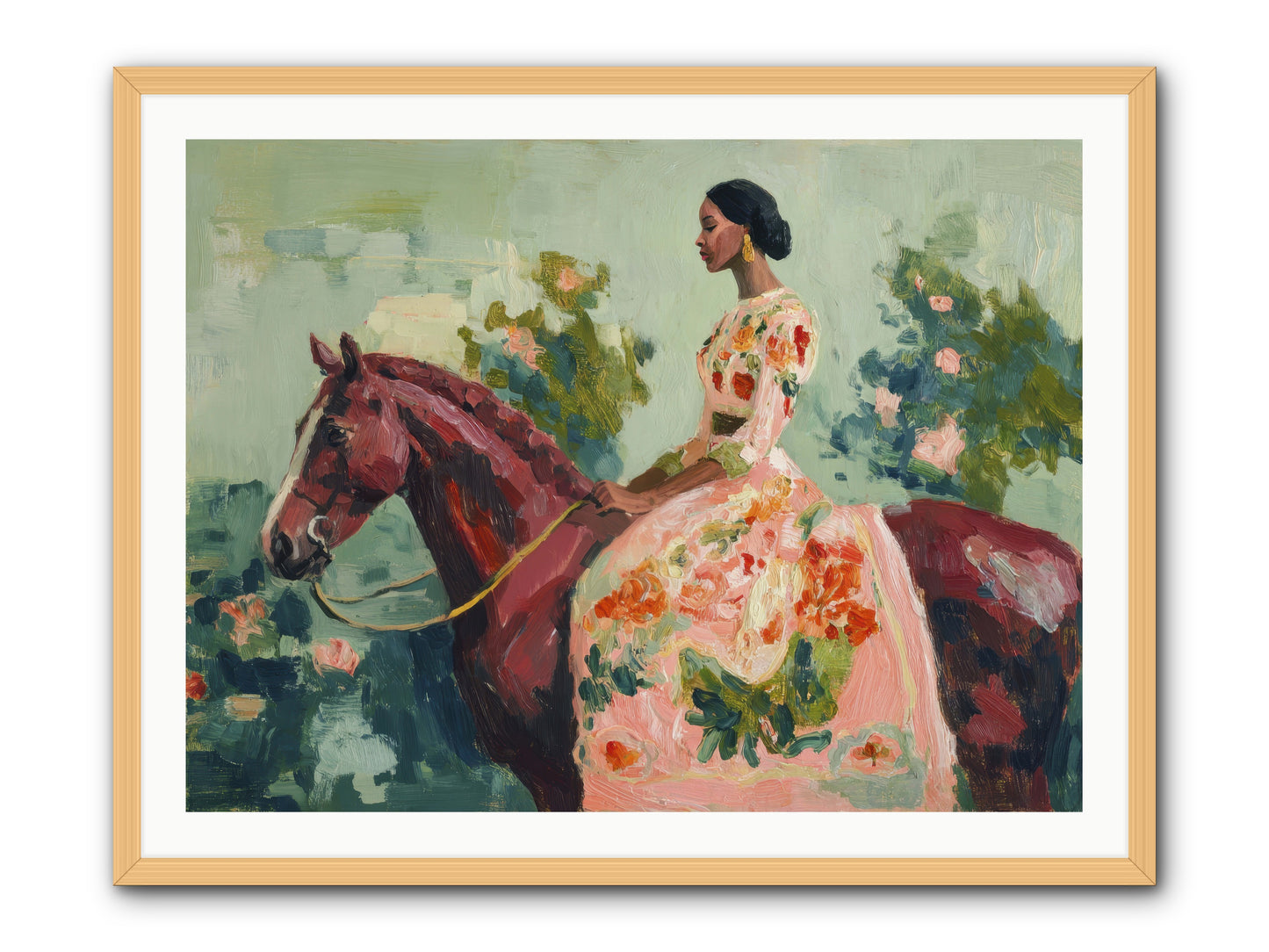 Two Days with My Beloved -- Framed Print - Natural 40x30