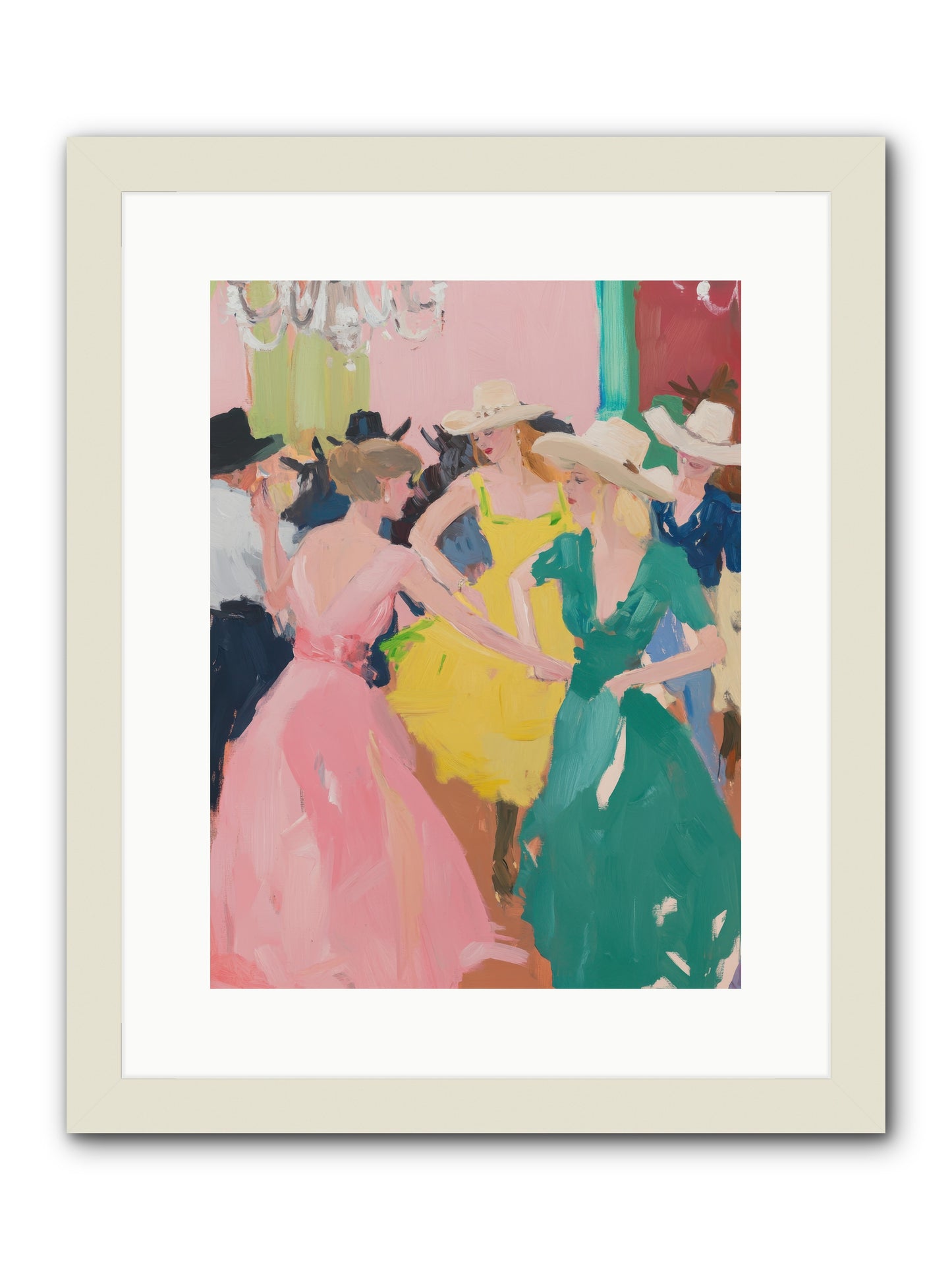 Two-Step Twilight -- Framed Print - White 12x16