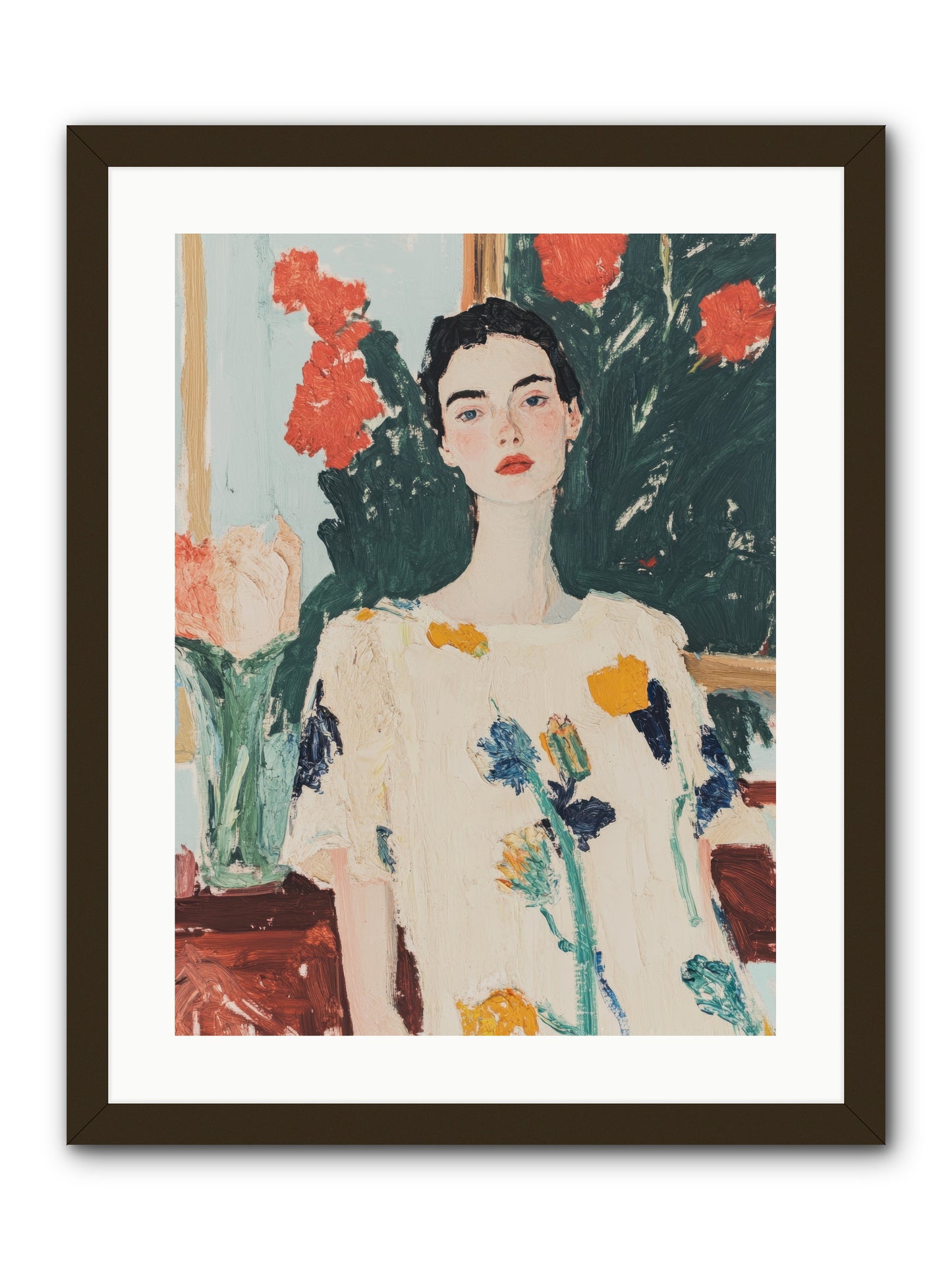 Unblinking -- Framed Print - Black 18x24