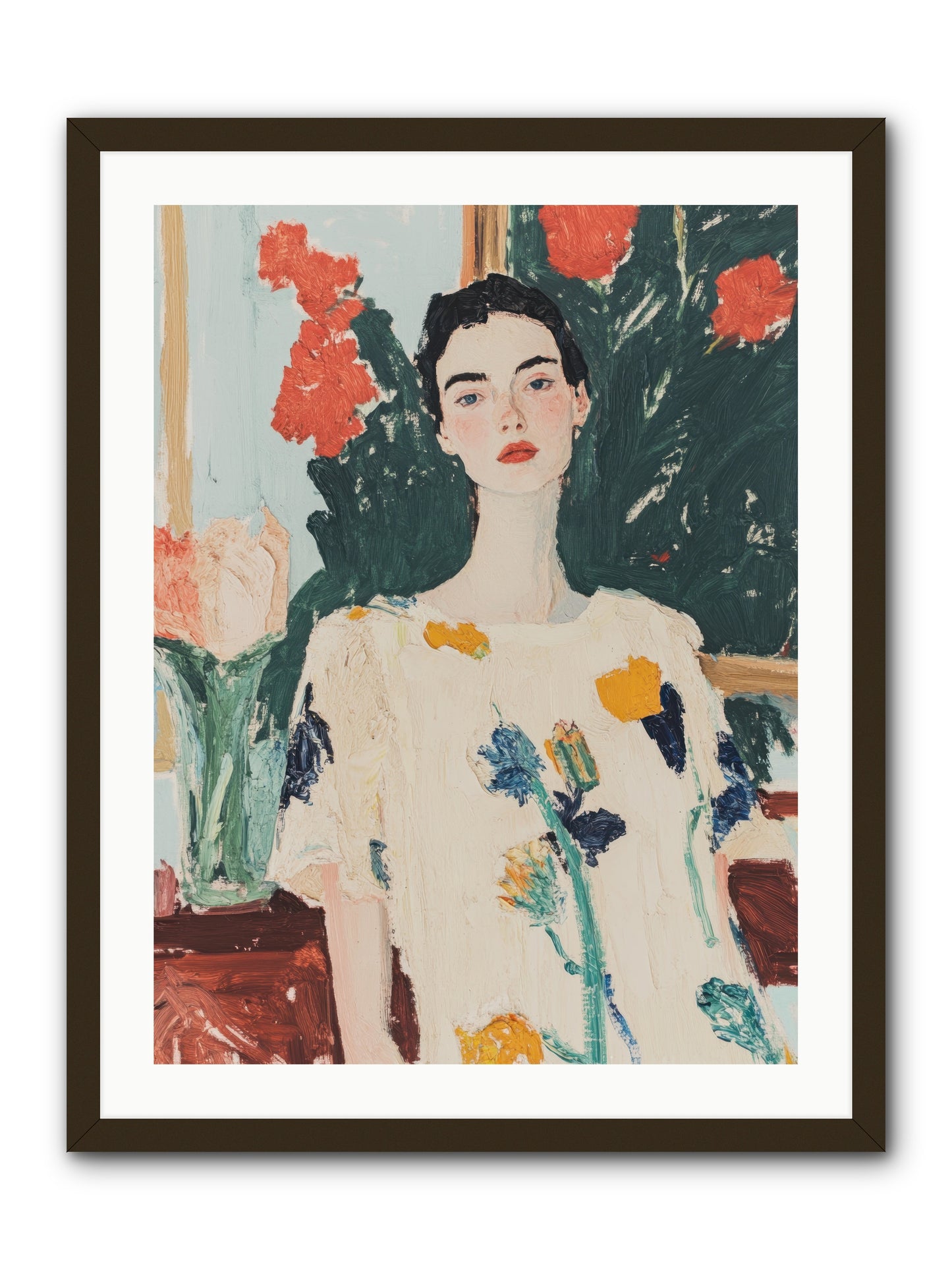 Unblinking -- Framed Print - Black 24x32