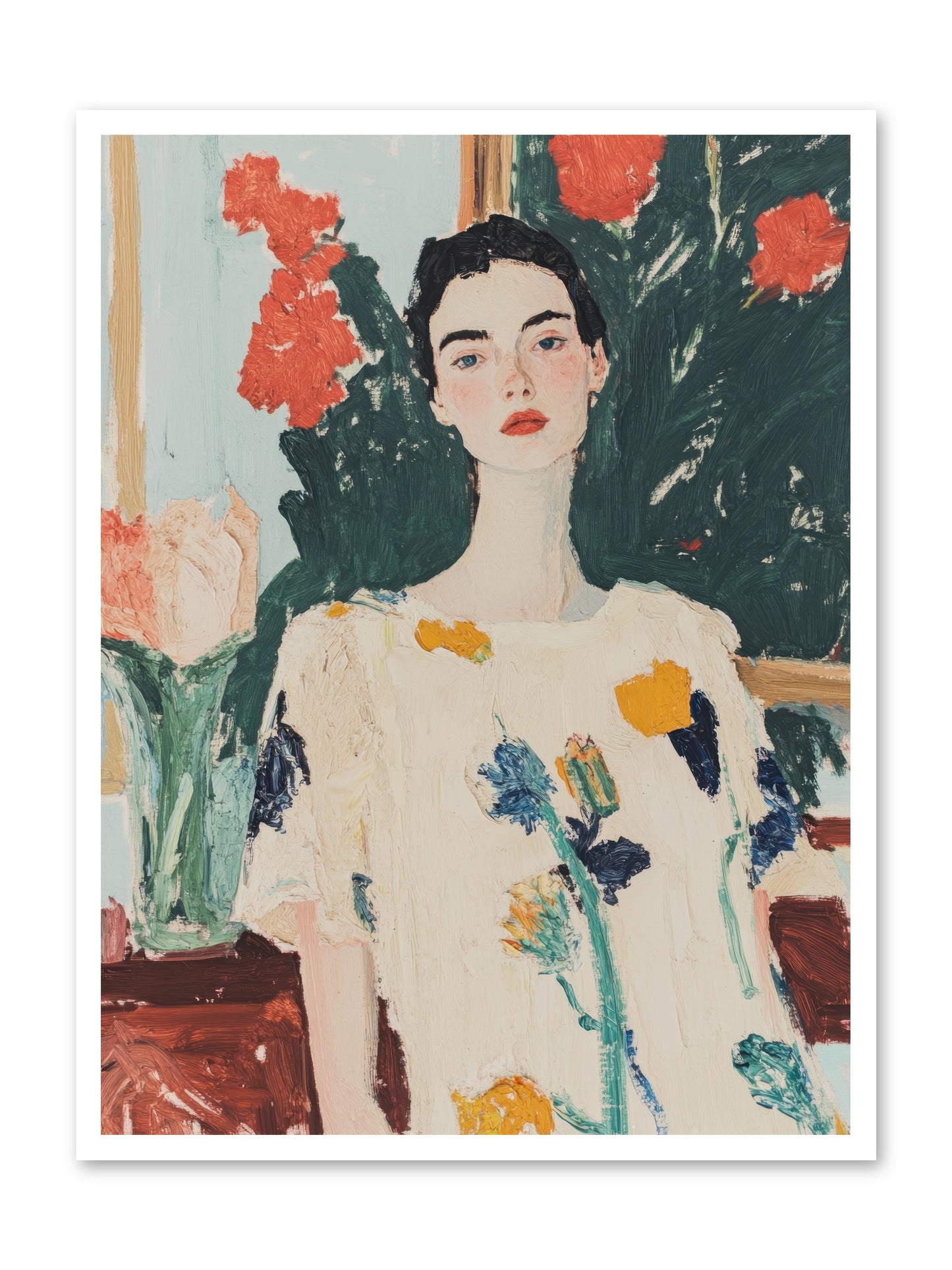 Unblinking -- Loose Canvas Print 30x40