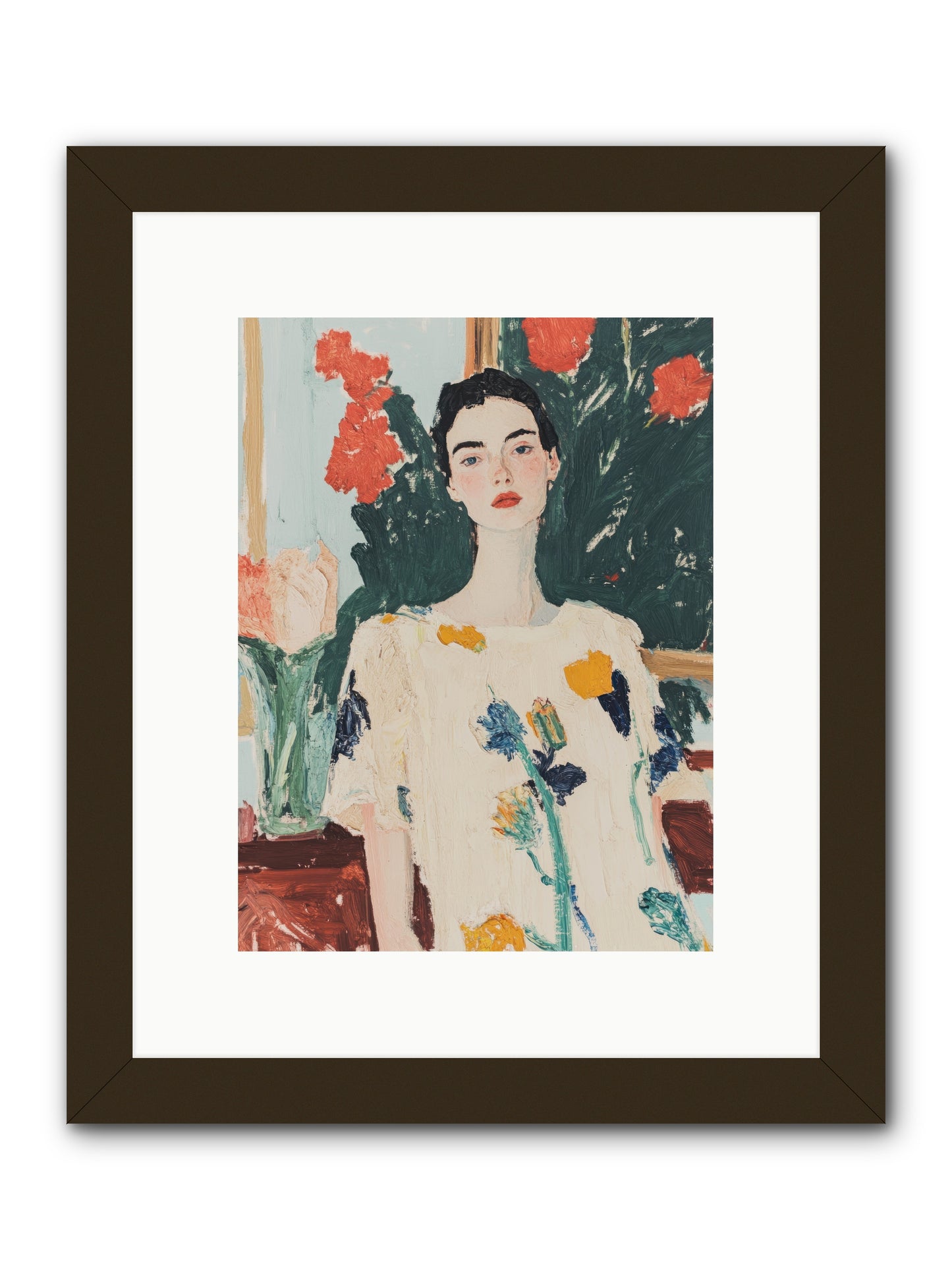 Unblinking -- Framed Print - Black 9x12