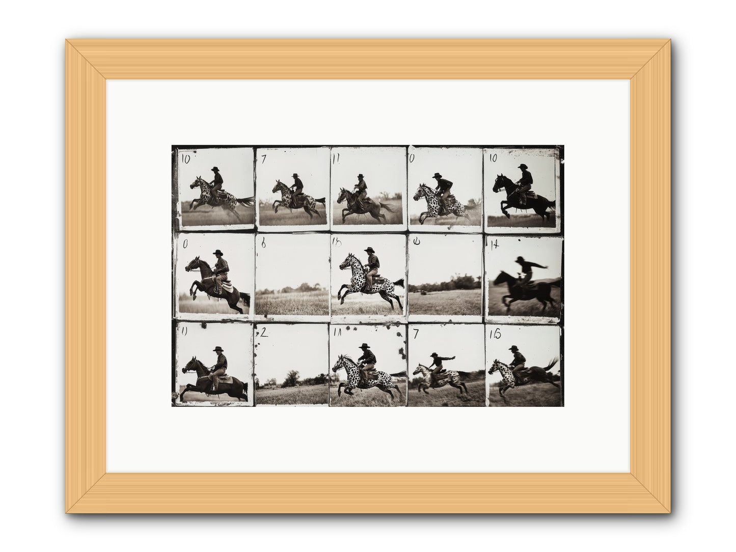 Unbridled Spirit -- Framed Print - Natural 12x8