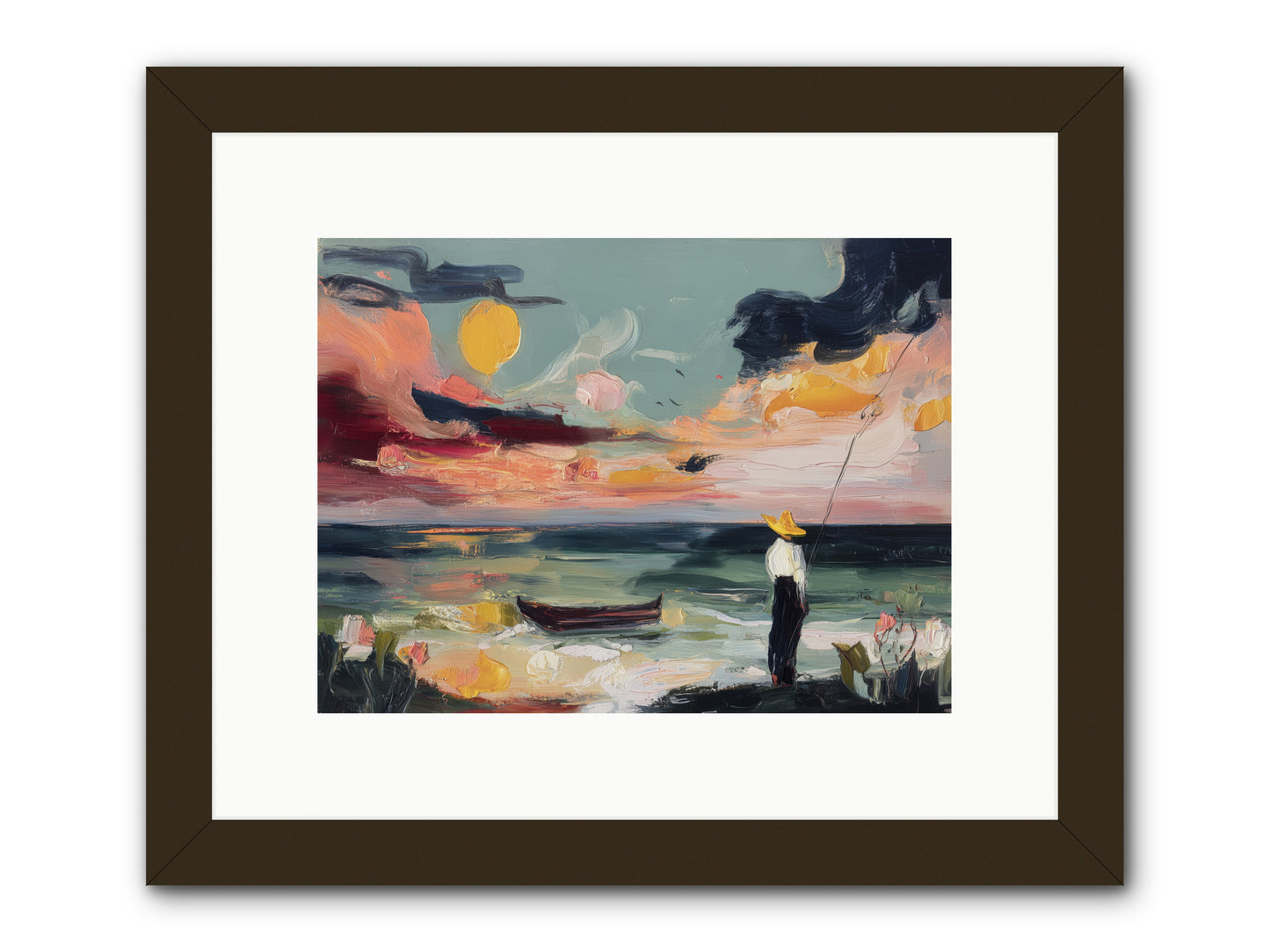 Uncharted Paradise -- Framed Print - Black 12x9