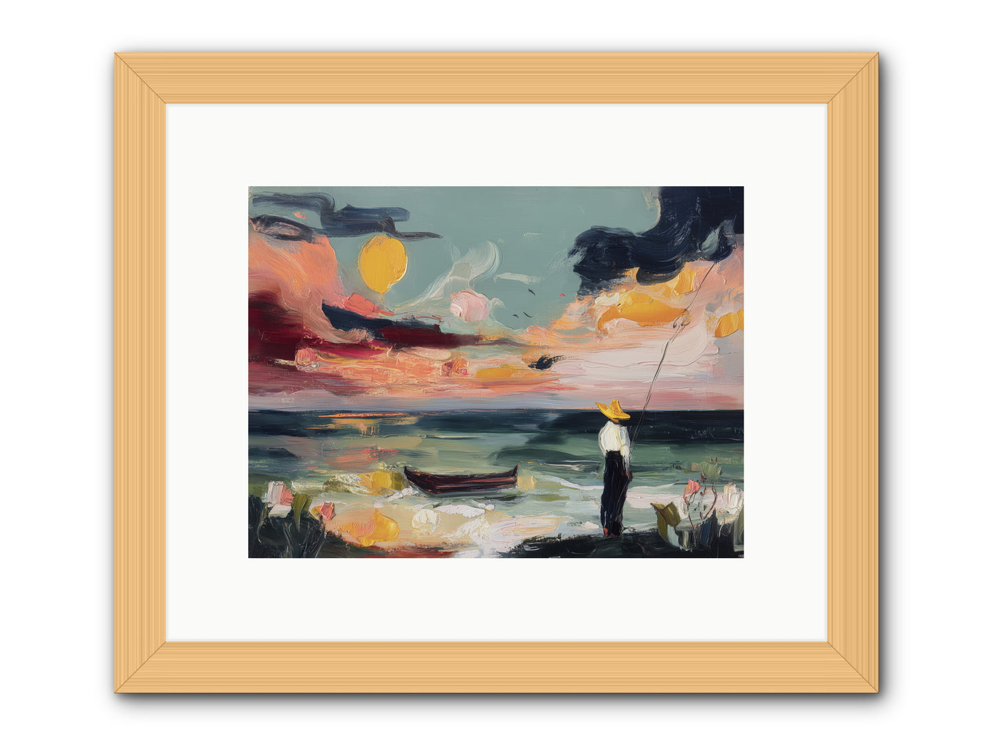 Uncharted Paradise -- Framed Print - Natural 12x9