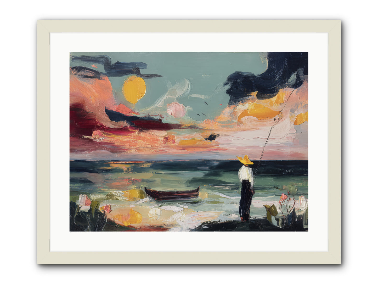 Uncharted Paradise -- Framed Print - White 24x18