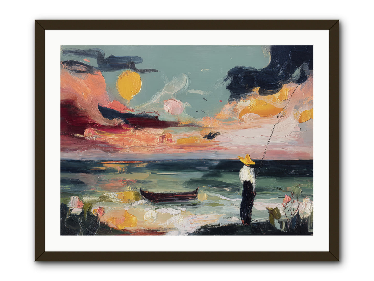 Uncharted Paradise -- Framed Print - Black 32x24