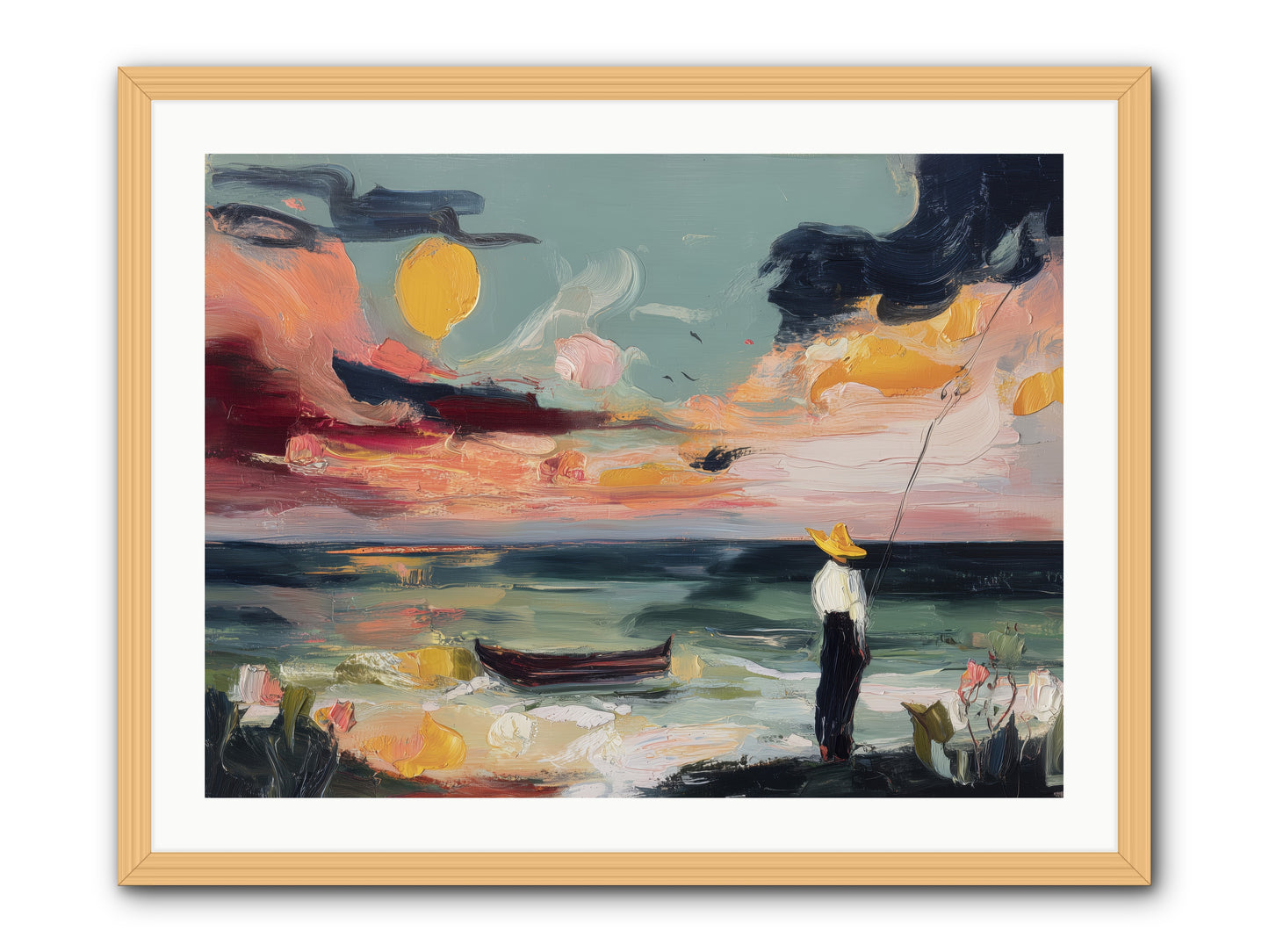 Uncharted Paradise -- Framed Print - Natural 32x24