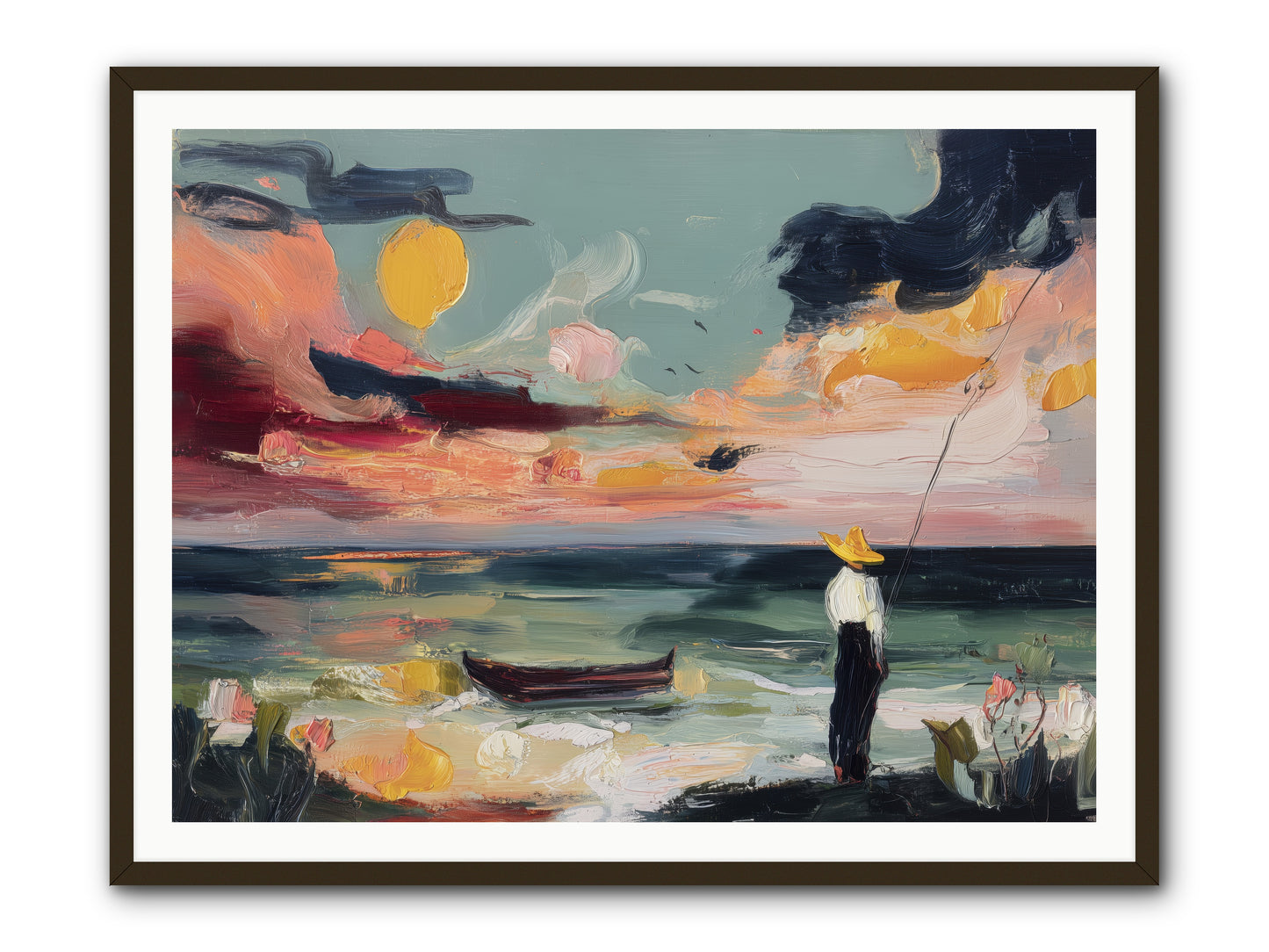 Uncharted Paradise -- Framed Print - Black 48x36