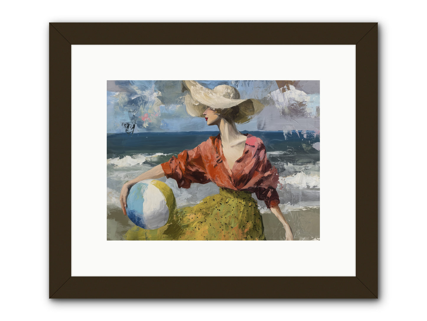 Under Gentle wind -- Framed Print - Black 12x9