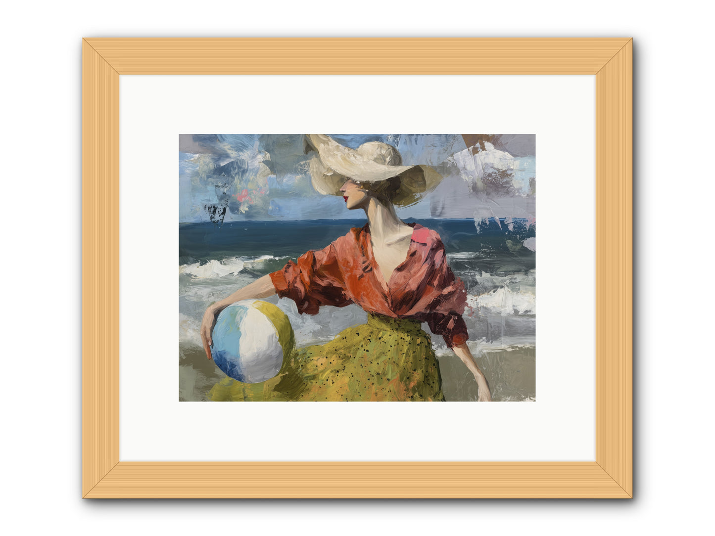 Under Gentle wind -- Framed Print - Natural 12x9