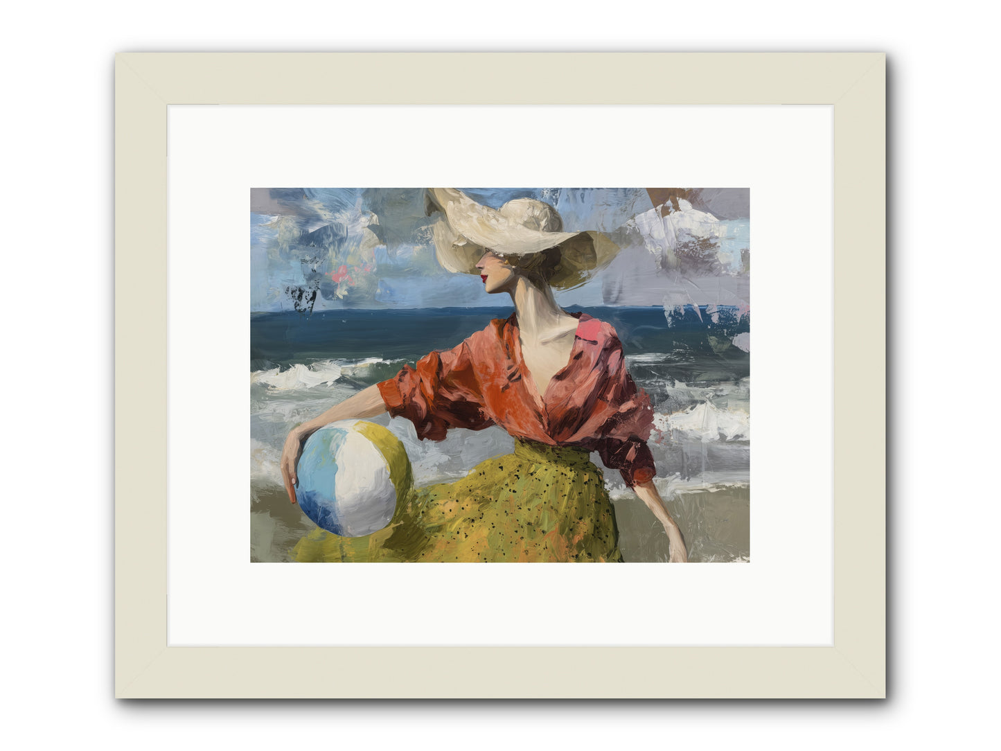 Under Gentle wind -- Framed Print - White 12x9