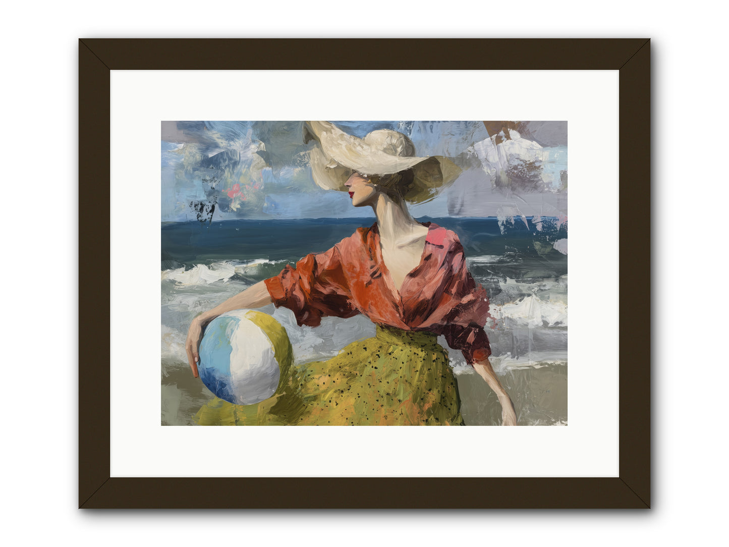 Under Gentle wind -- Framed Print - Black 16x12
