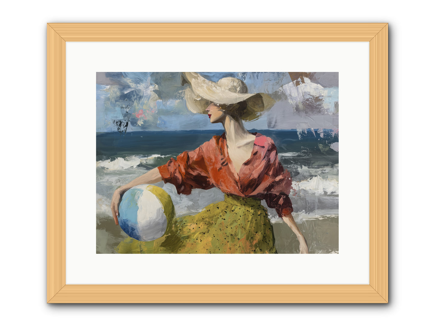 Under Gentle wind -- Framed Print - Natural 16x12