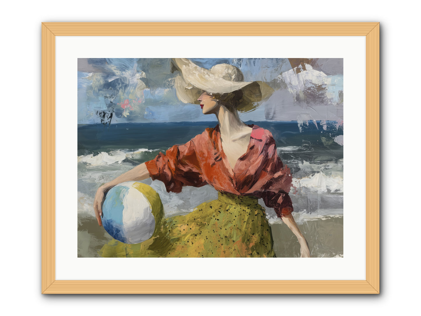 Under Gentle wind -- Framed Print - Natural 24x18