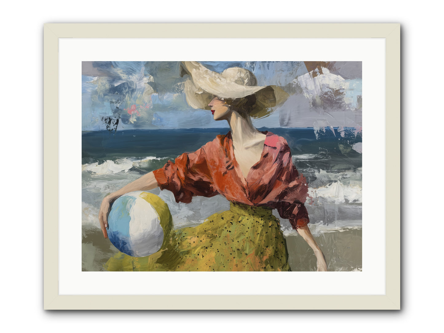 Under Gentle wind -- Framed Print - White 24x18