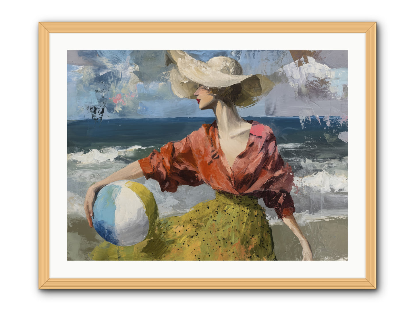 Under Gentle wind -- Framed Print - Natural 32x24