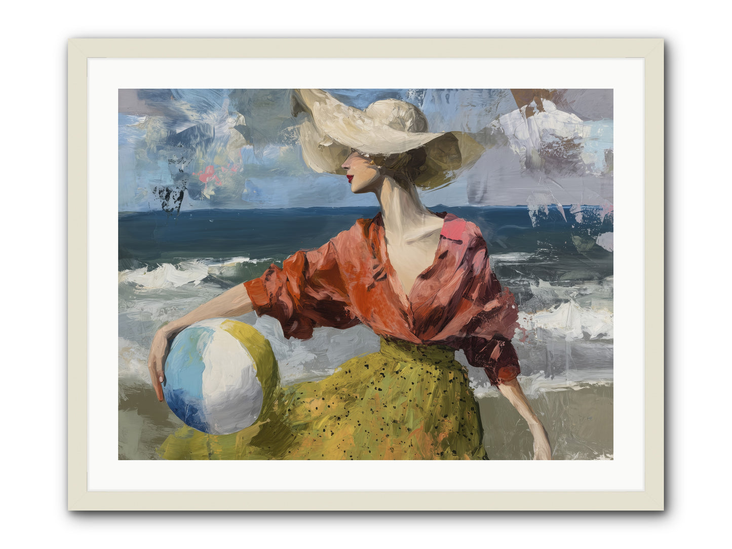 Under Gentle wind -- Framed Print - White 32x24