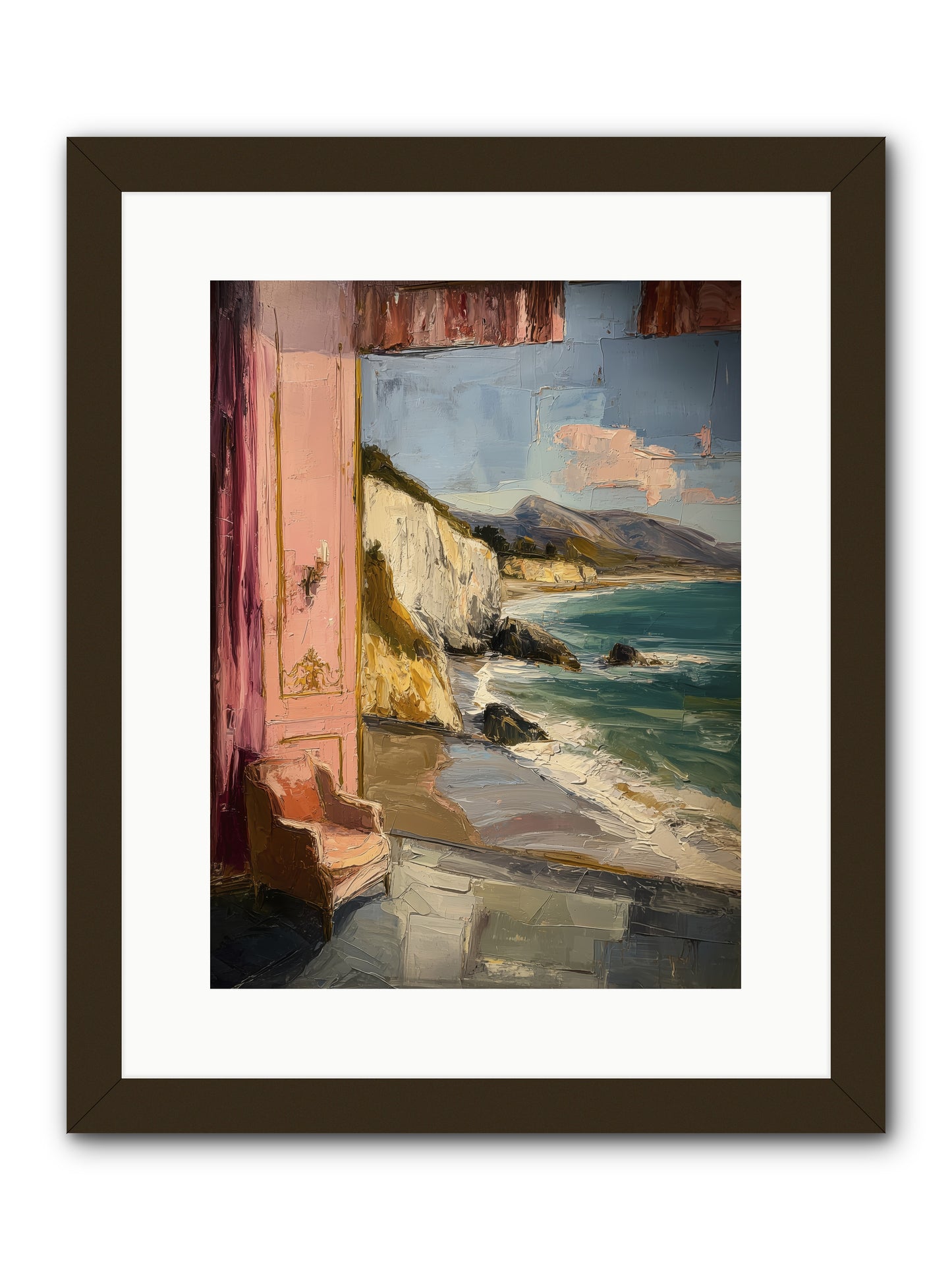Under Jasmine Skies -- Framed Print - Black 12x16