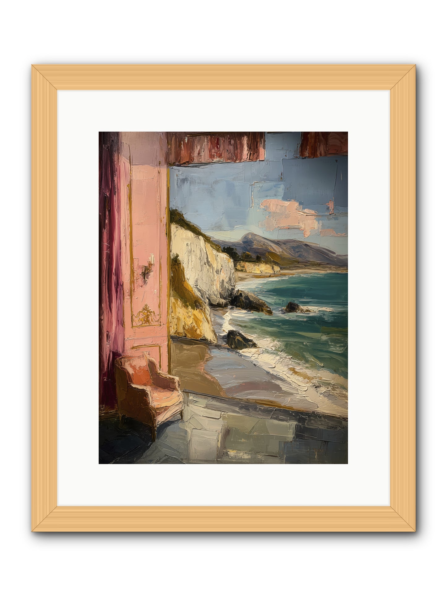 Under Jasmine Skies -- Framed Print - Natural 12x16