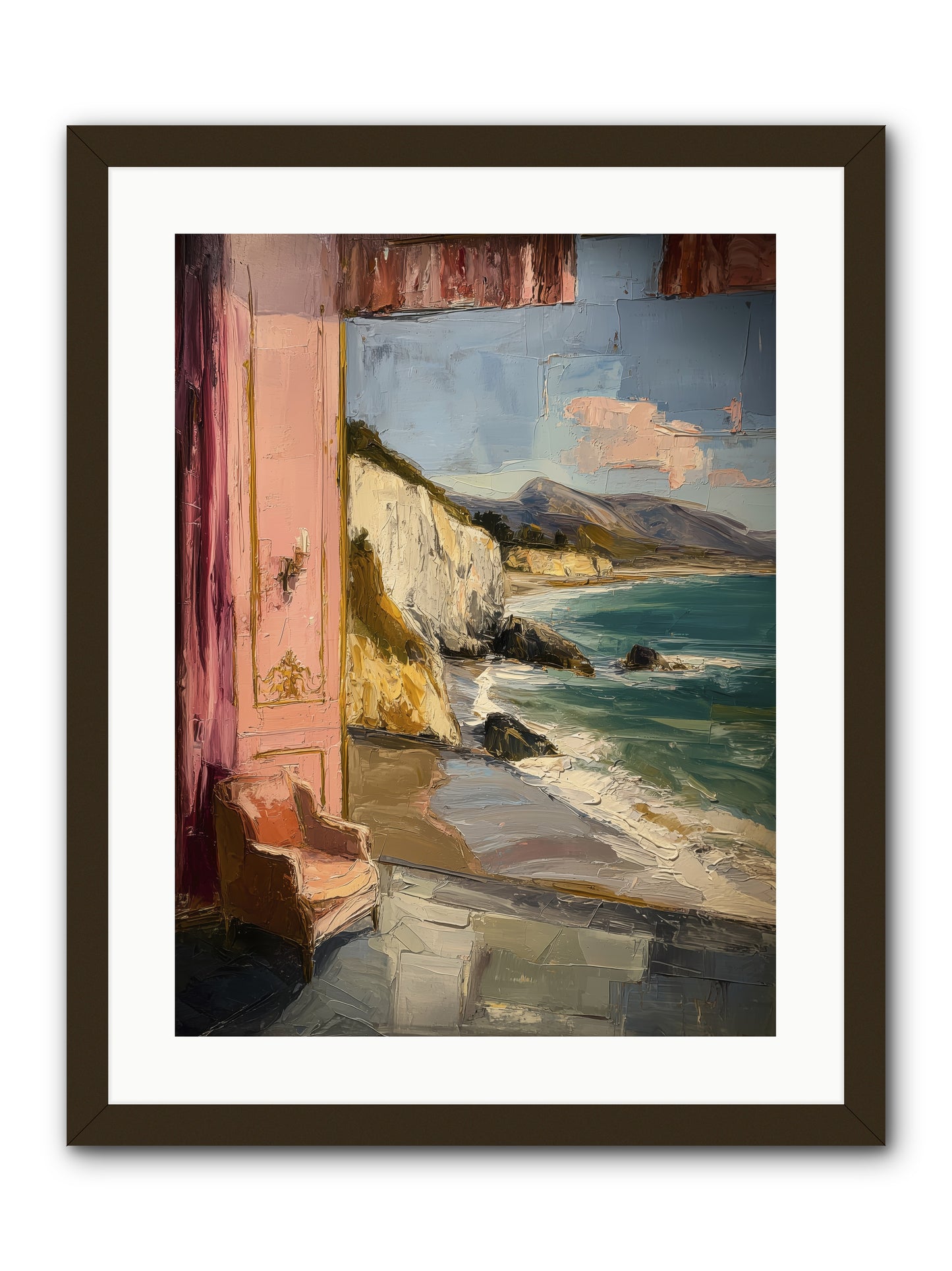 Under Jasmine Skies -- Framed Print - Black 18x24