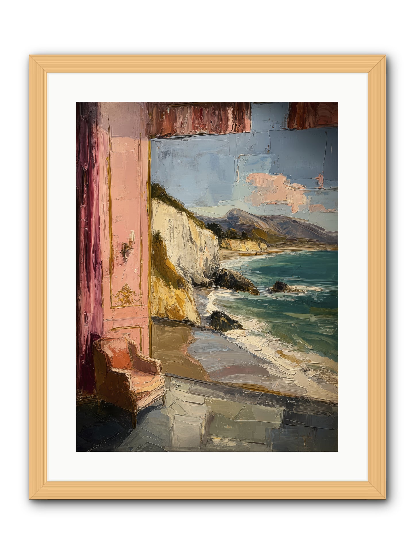 Under Jasmine Skies -- Framed Print - Natural 18x24