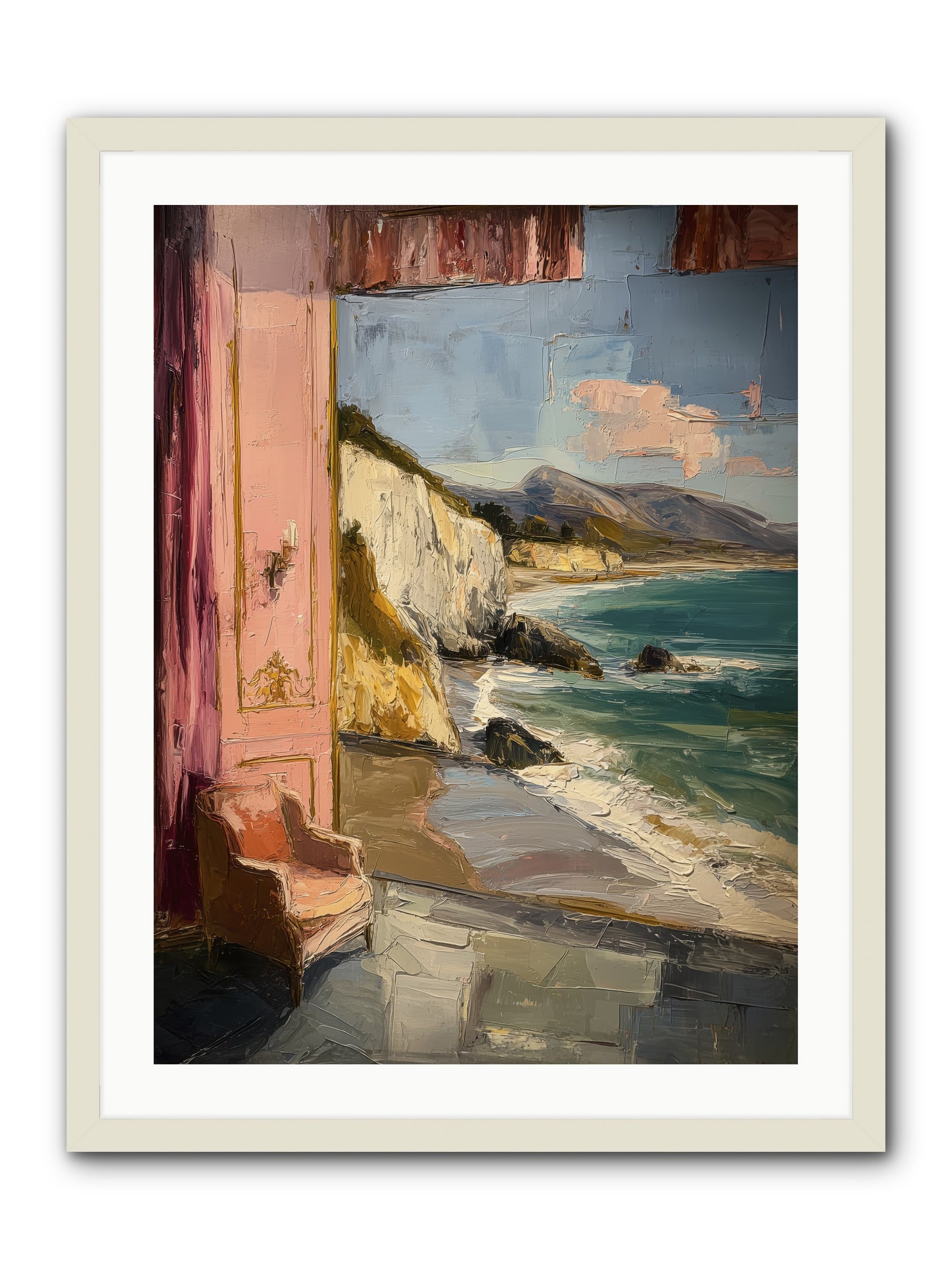 Under Jasmine Skies -- Framed Print - White 24x32