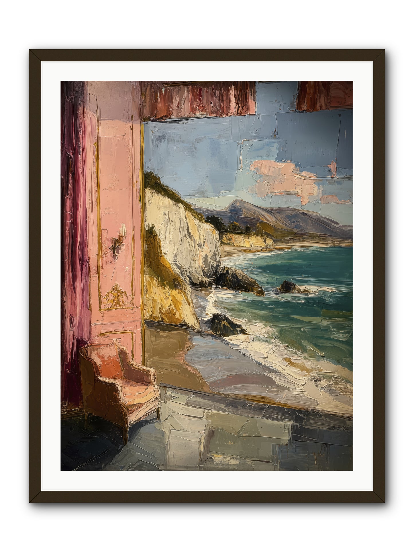 Under Jasmine Skies -- Framed Print - Black 30x40