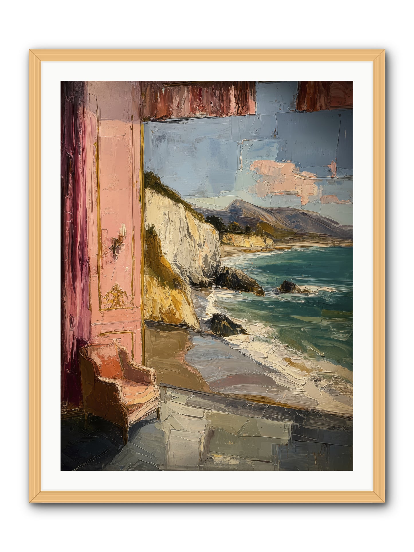 Under Jasmine Skies -- Framed Print - Natural 30x40