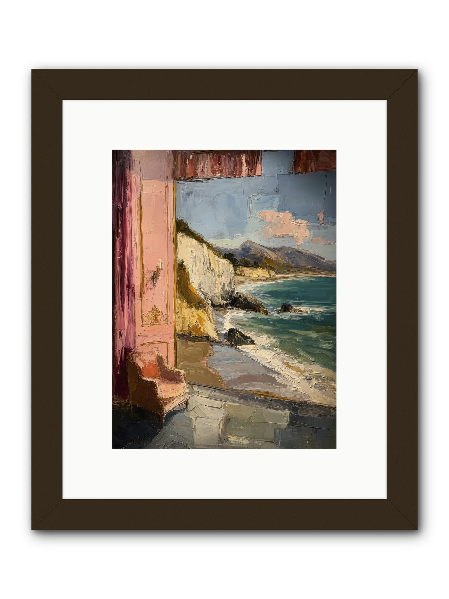 Under Jasmine Skies -- Framed Print - Black 9x12