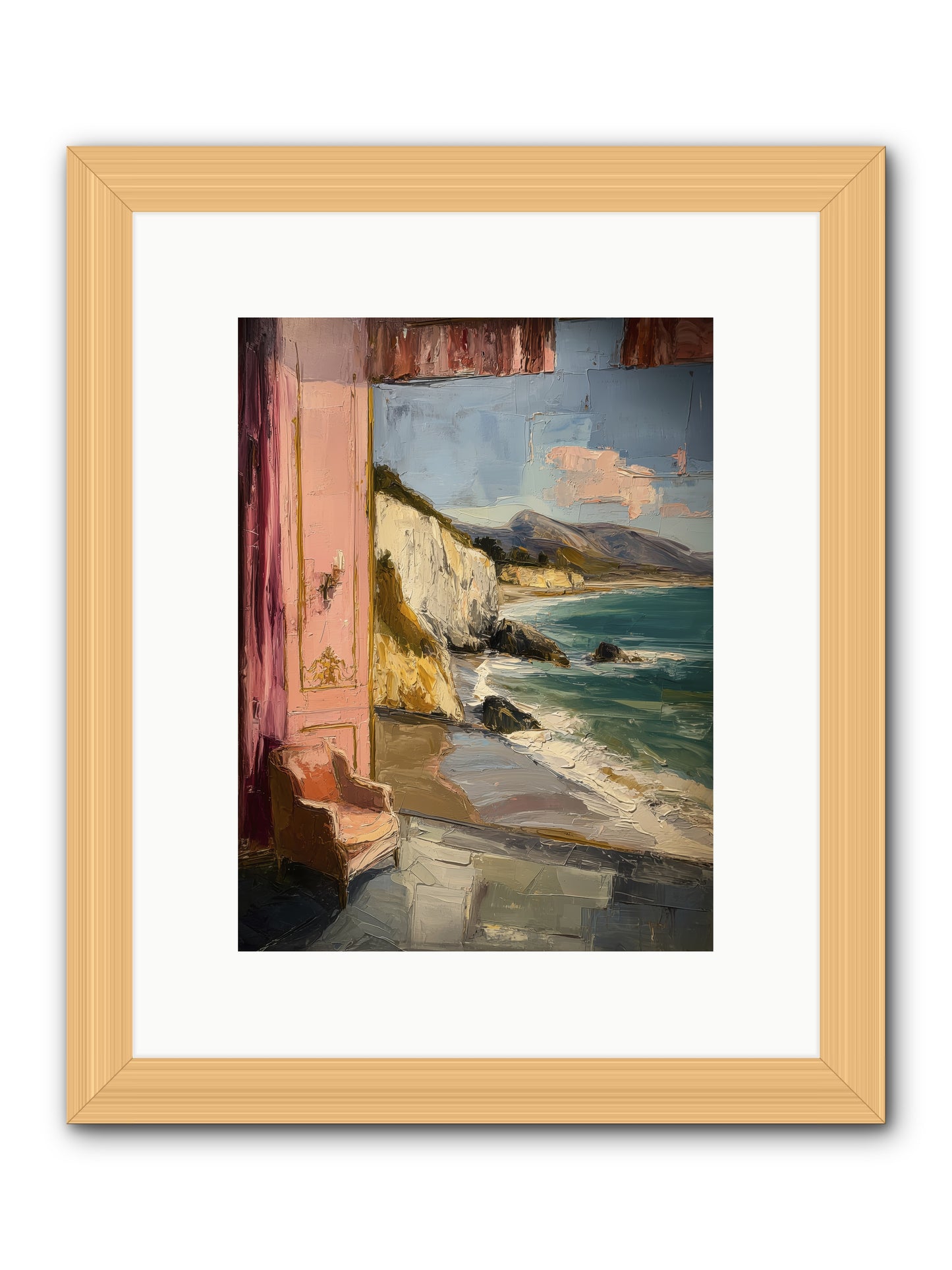 Under Jasmine Skies -- Framed Print - Natural 9x12