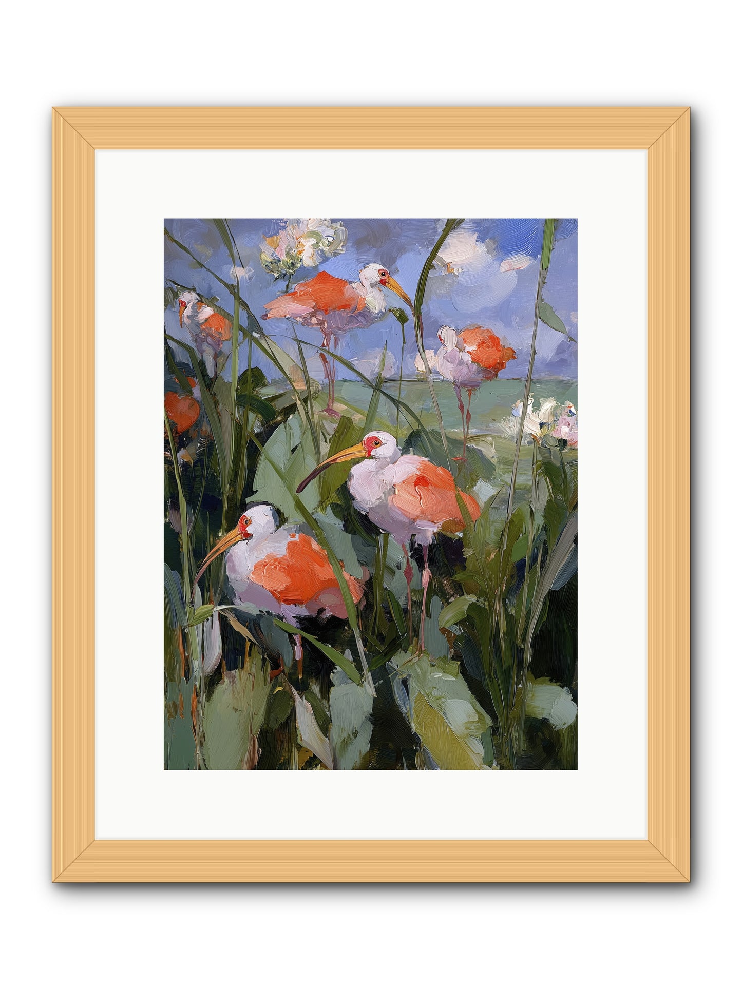 Under Open Skies -- Framed Print - Natural 12x16