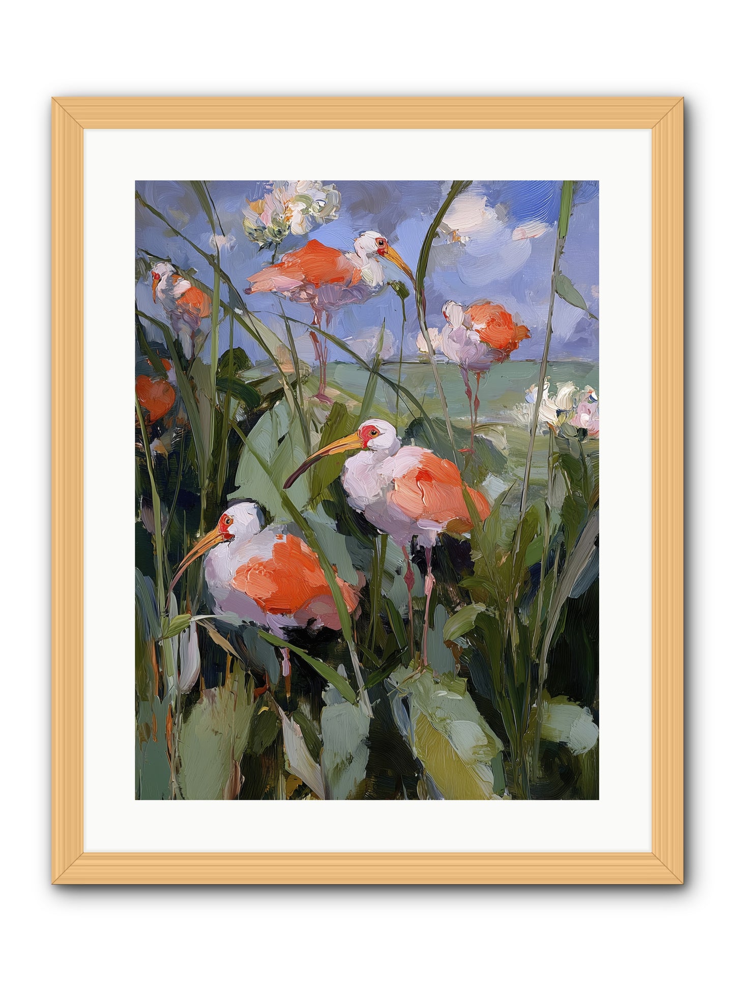 Under Open Skies -- Framed Print - Natural 18x24