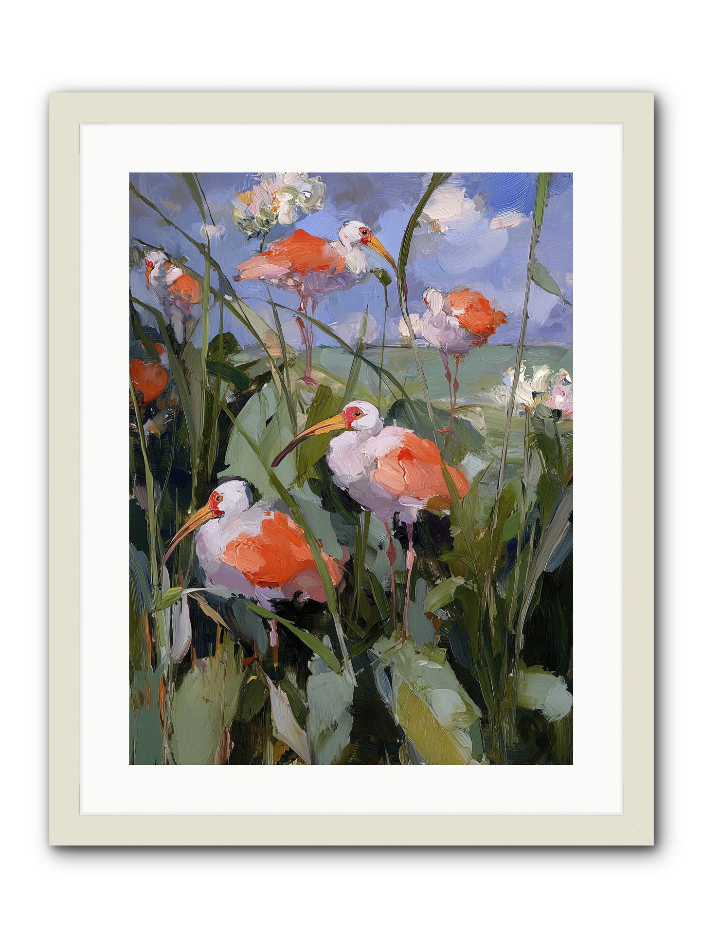 Under Open Skies -- Framed Print - White 18x24