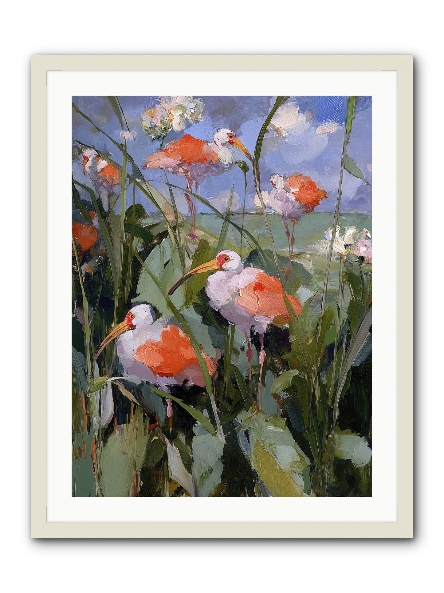 Under Open Skies -- Framed Print - White 24x32