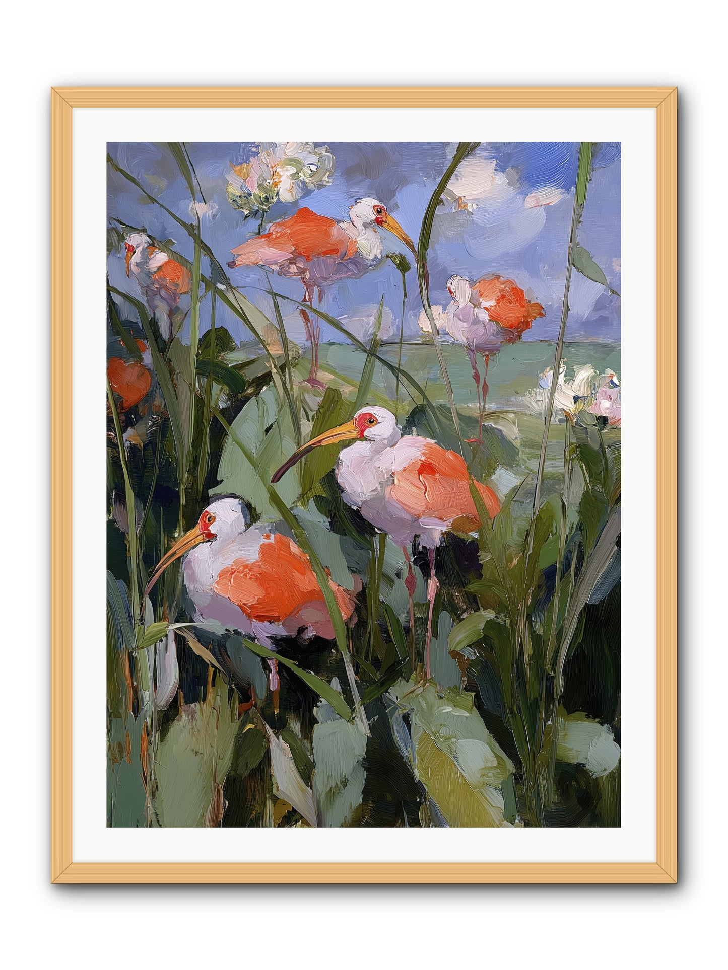 Under Open Skies -- Framed Print - Natural 30x40
