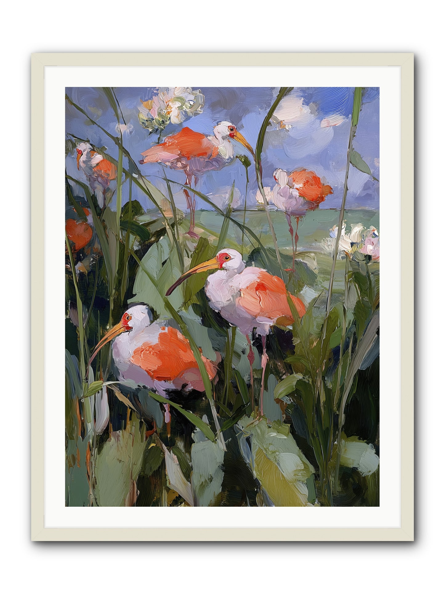 Under Open Skies -- Framed Print - White 30x40