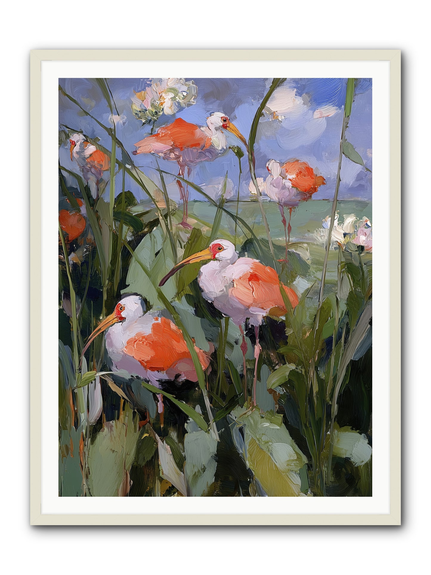 Under Open Skies -- Framed Print - White 36x48