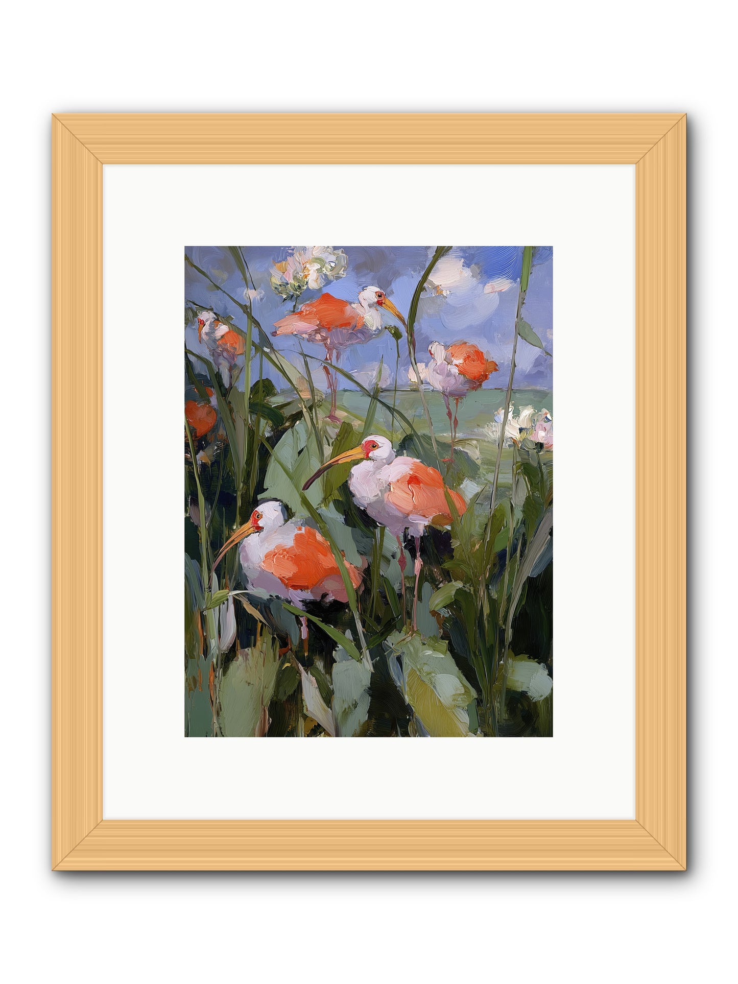Under Open Skies -- Framed Print - Natural 9x12