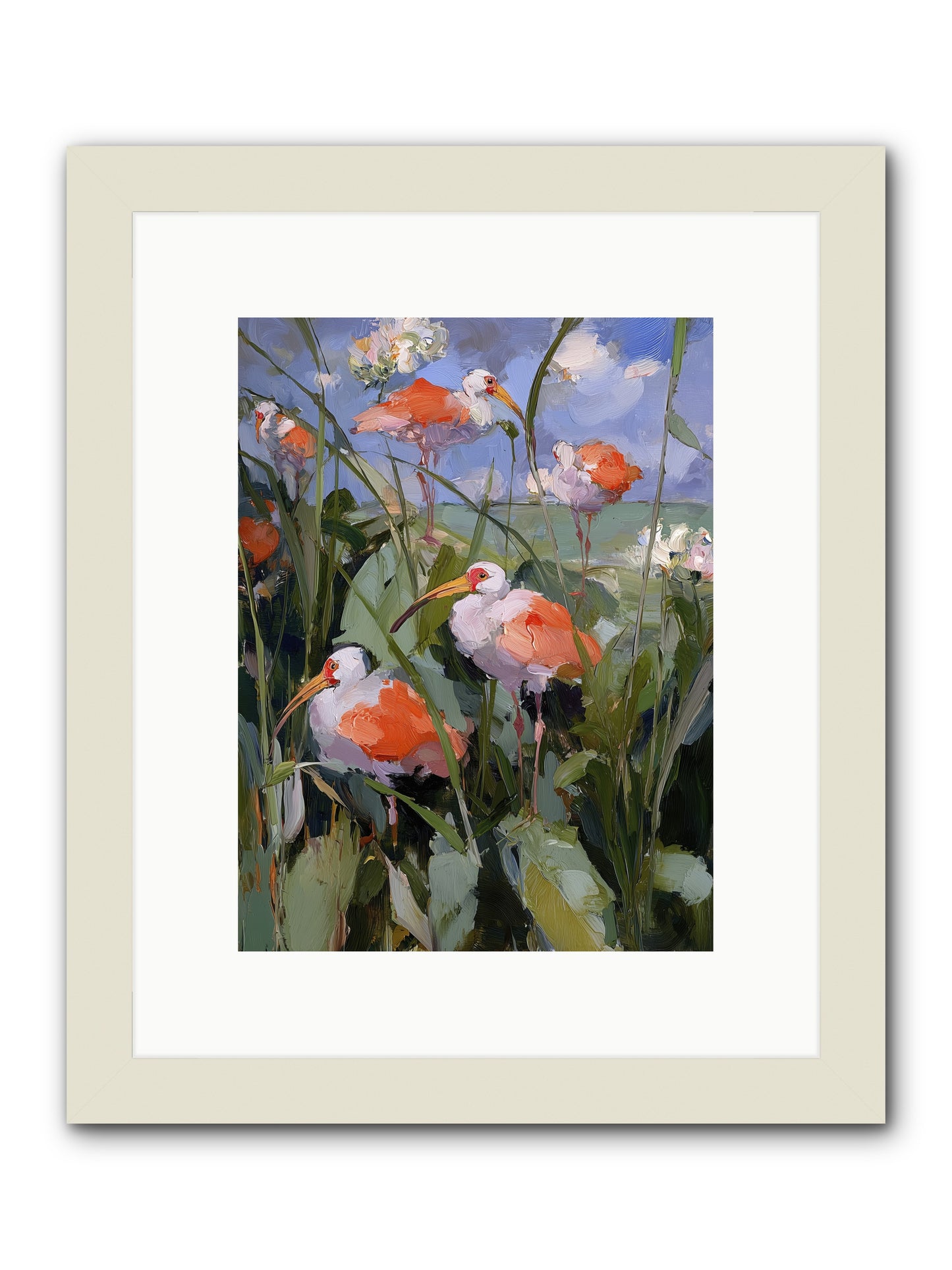 Under Open Skies -- Framed Print - White 9x12