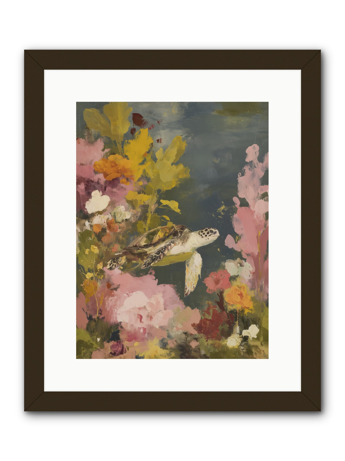 Underwater Eden -- Framed Print - Black 12x16