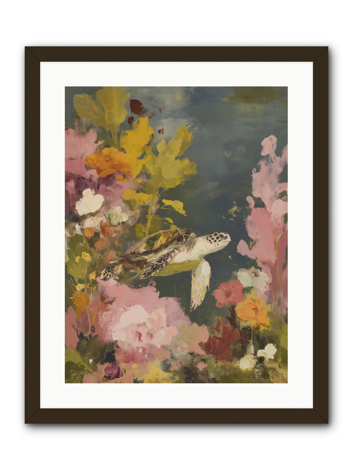 Underwater Eden -- Framed Print - Black 18x24