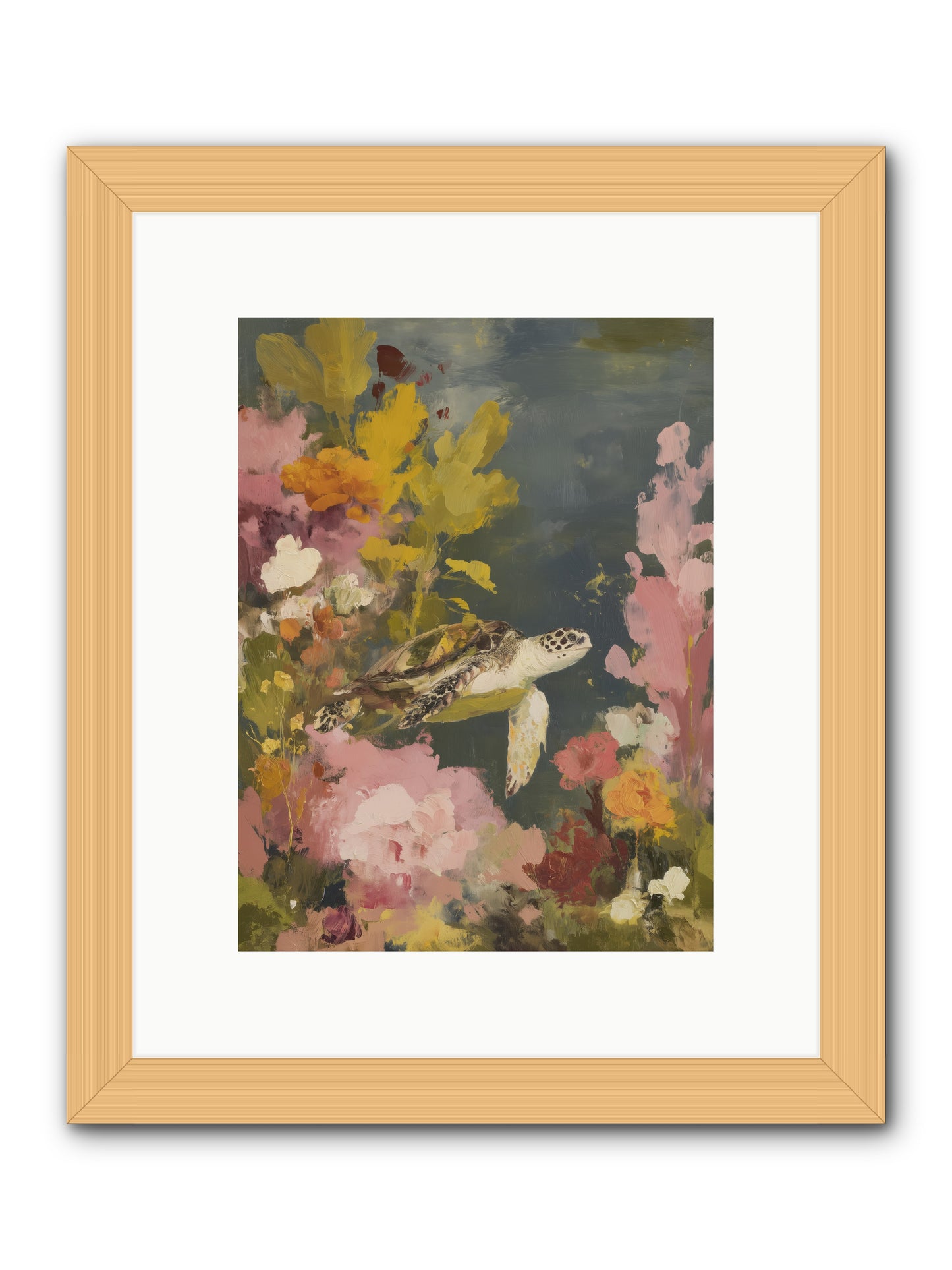 Underwater Eden -- Framed Print - Natural 9x12