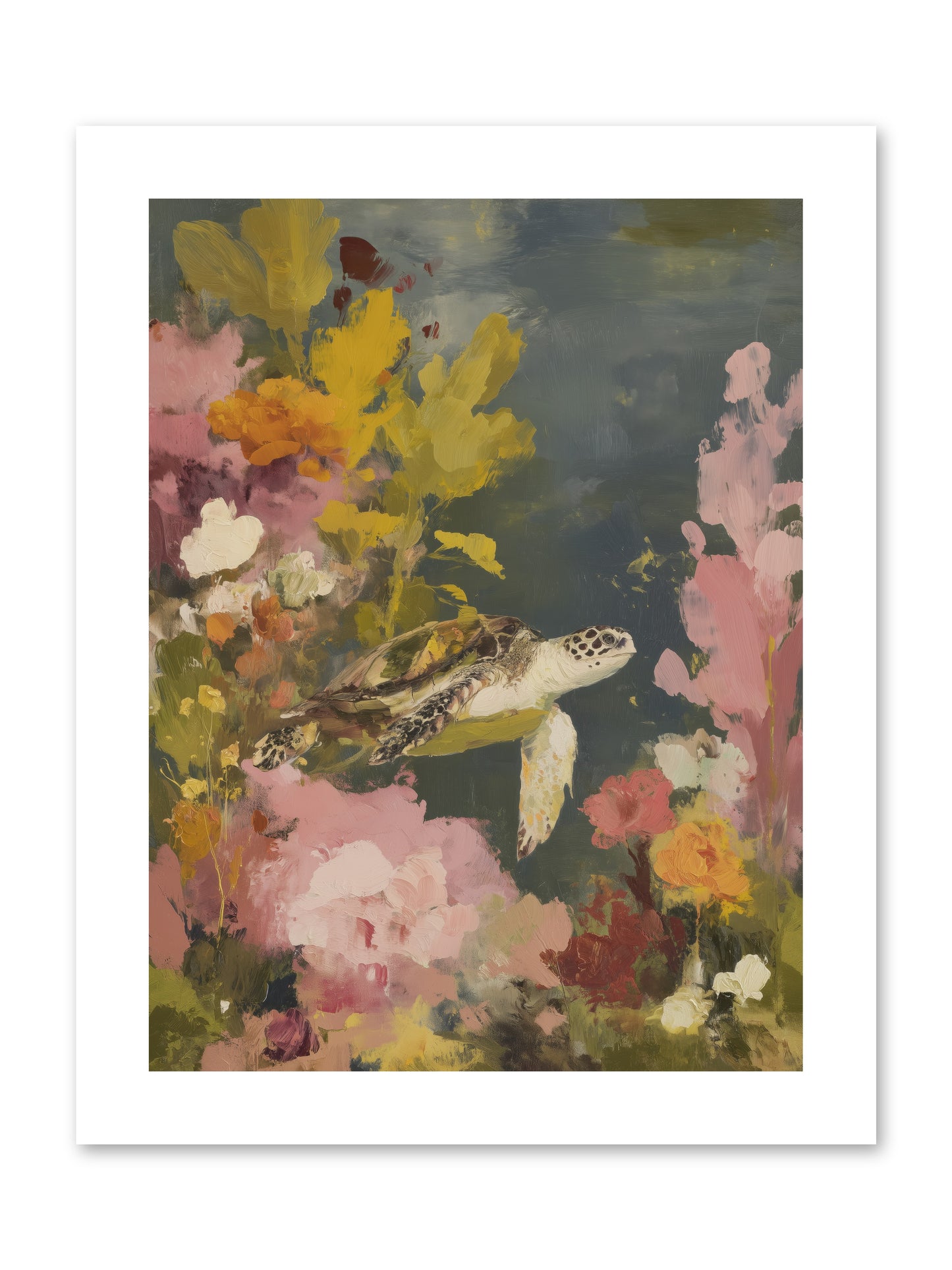 Underwater Eden -- Loose Canvas Print 9x12